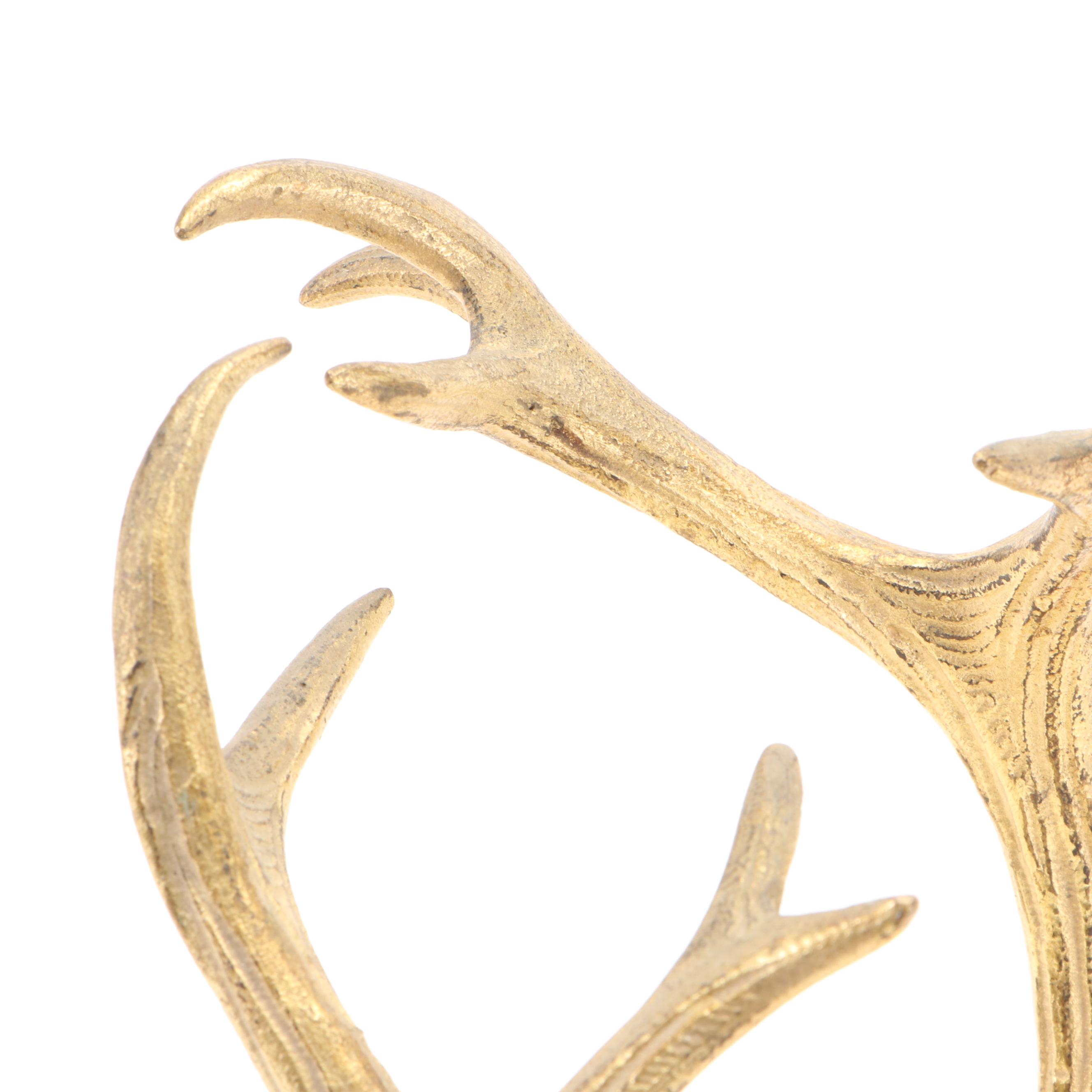 Cast Brass Antler Figurines on Bases