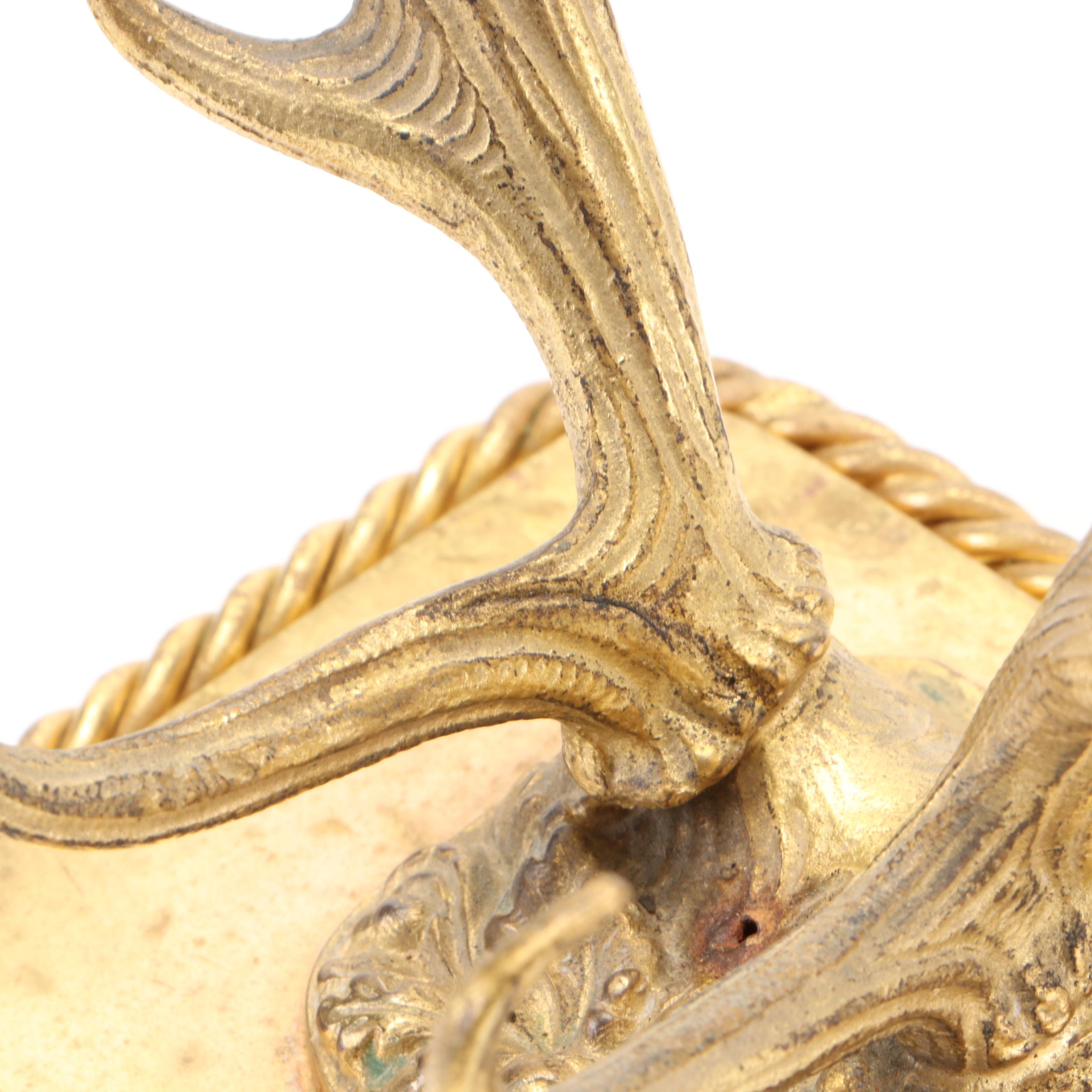Cast Brass Antler Figurines on Bases
