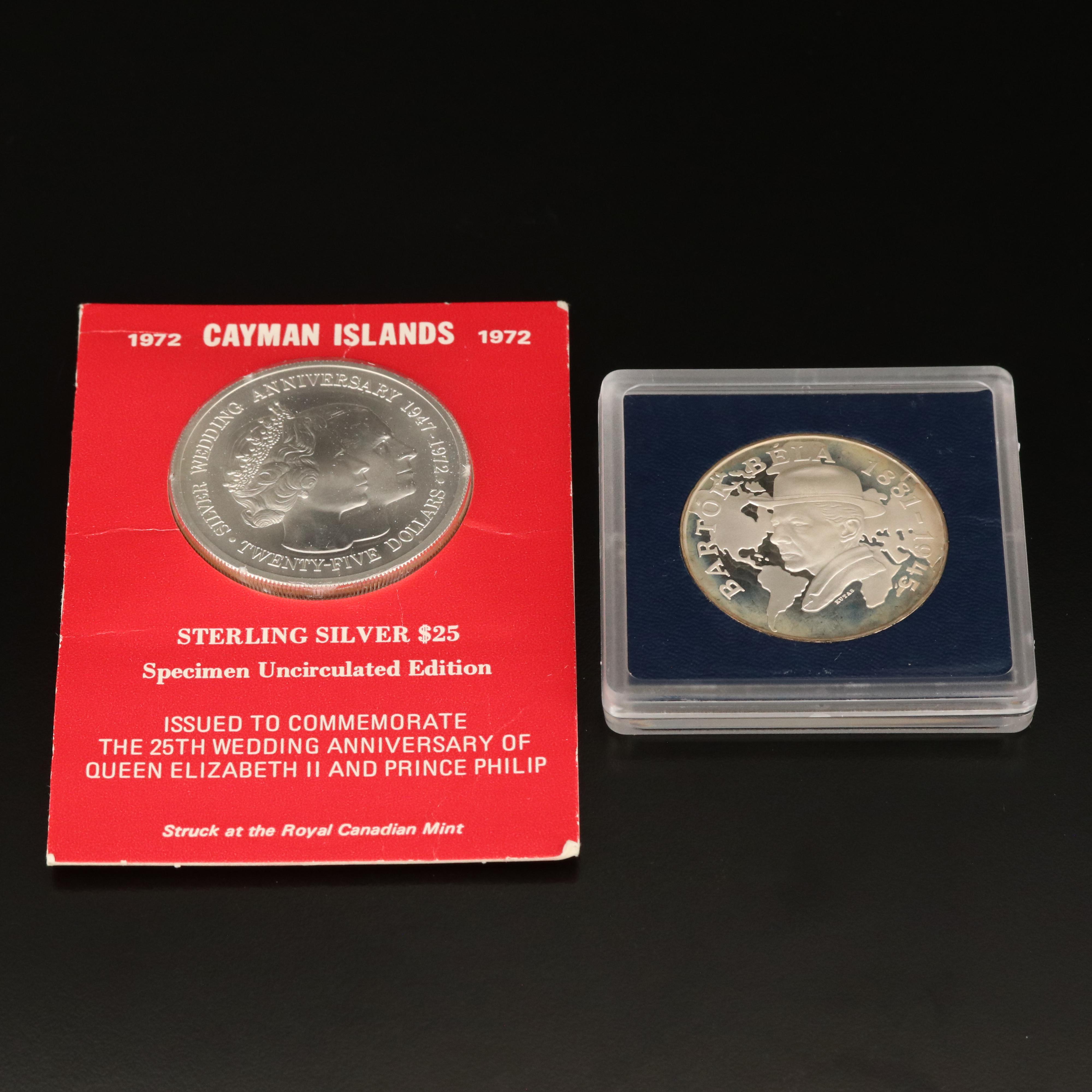 Two Foreign Commemorative Silver Coins