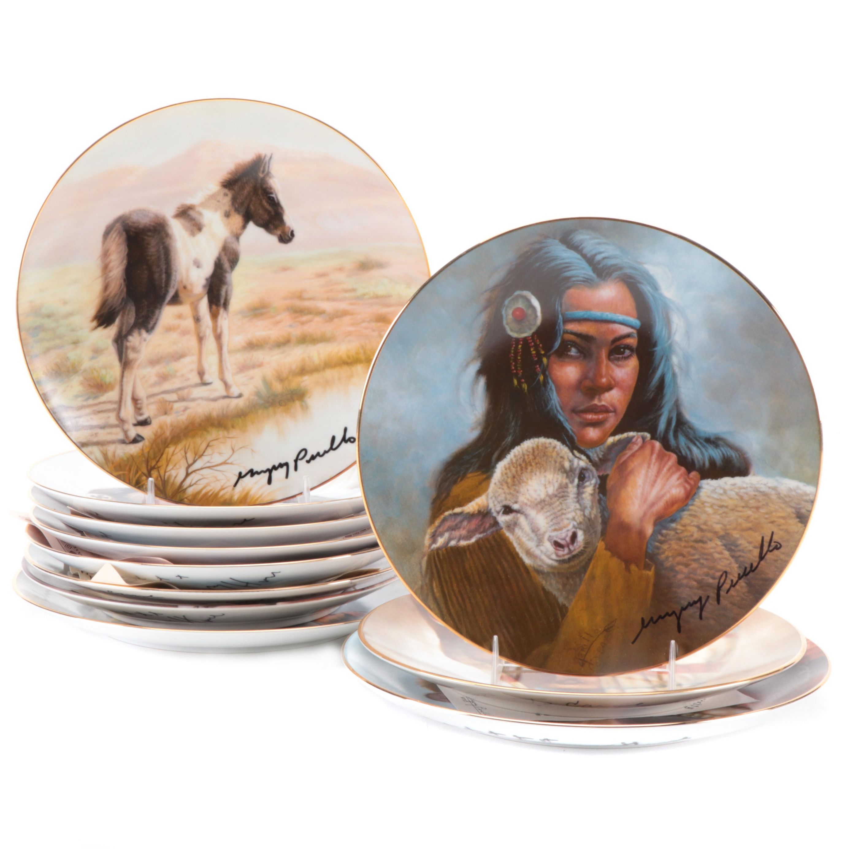 Gregory Perillo "America's Indian Heritage" Series and Other Collector Plates