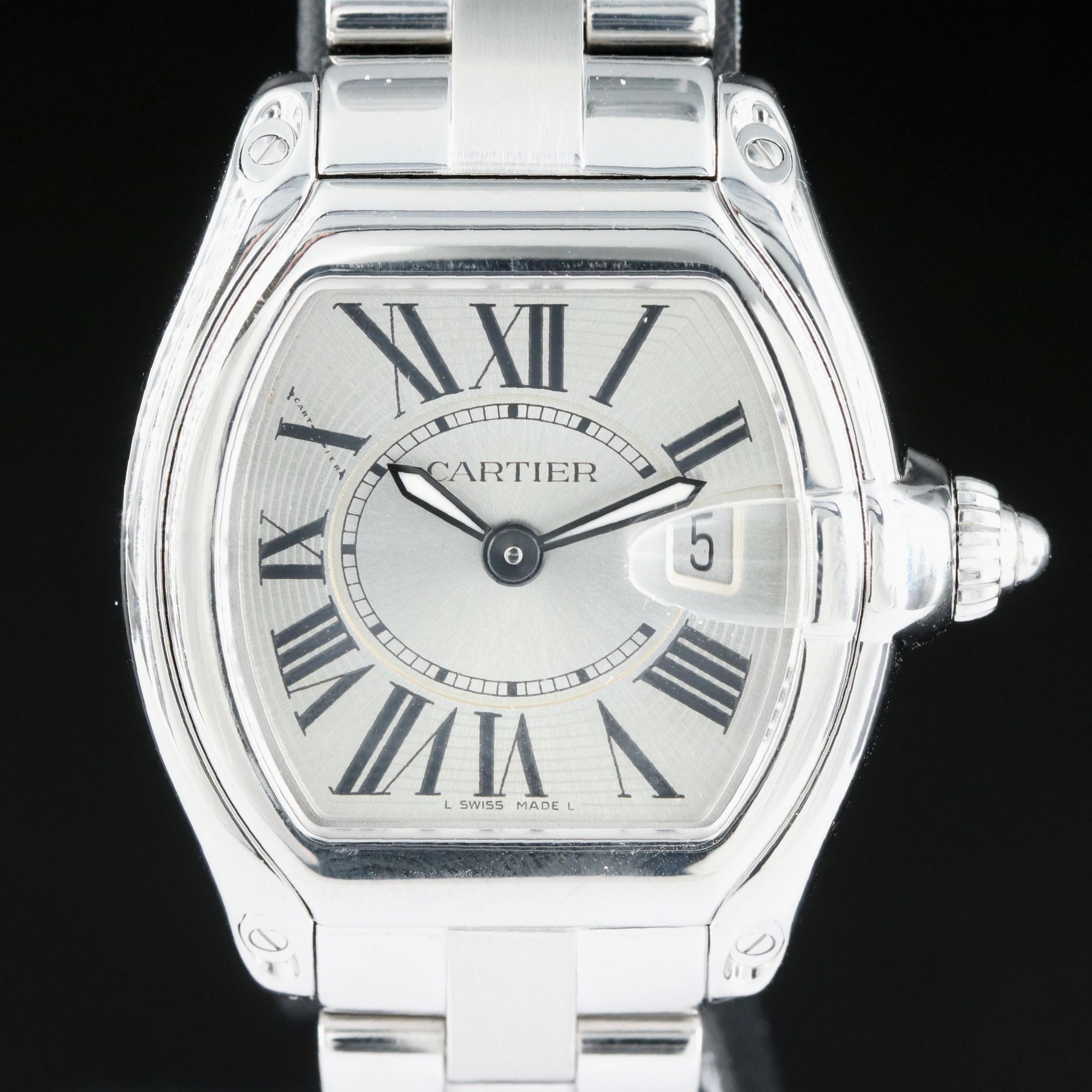 Cartier Roadster Stainless Steel  Quartz Watch