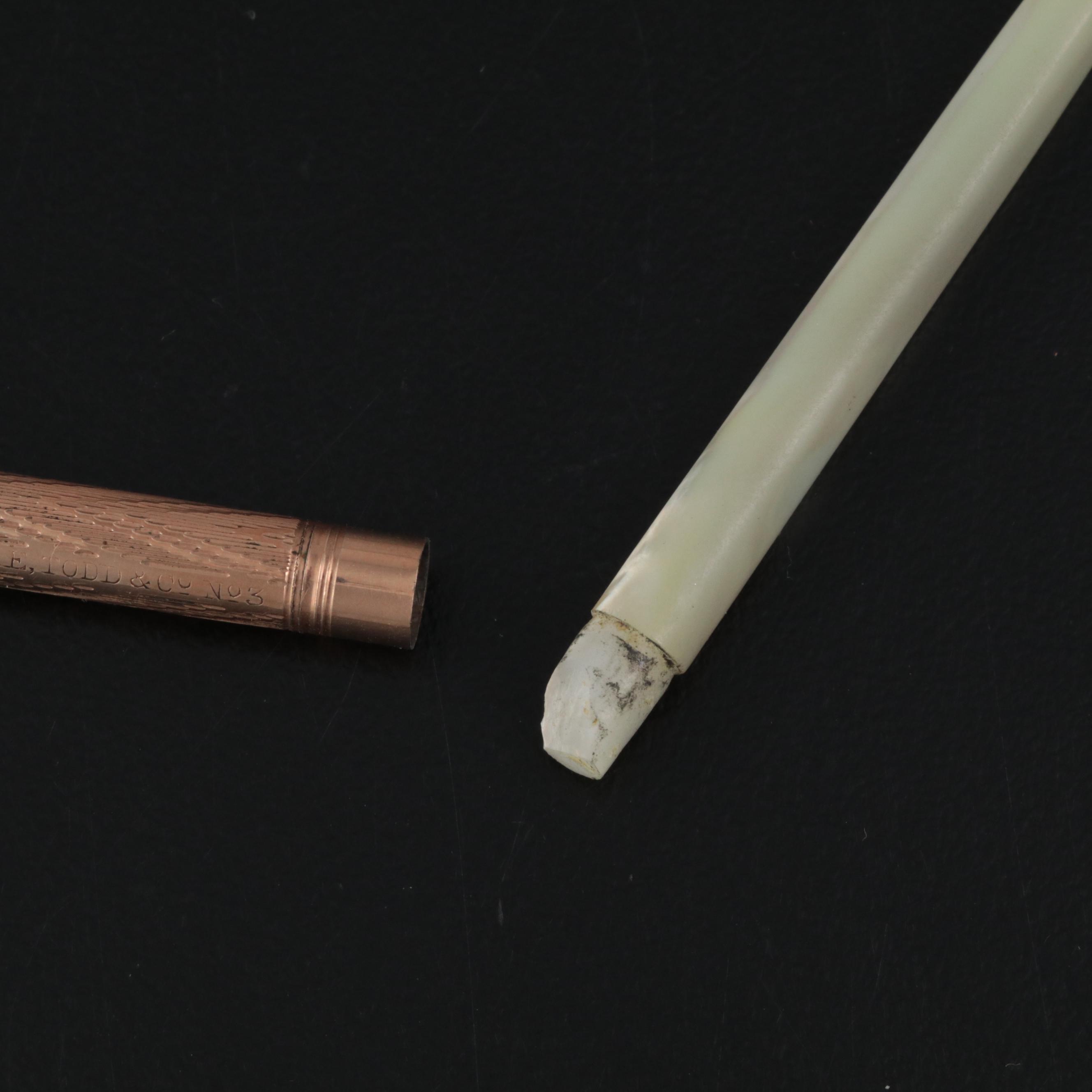 Mabie Todd Mother-of-Pearl Fountain Pen,  Mid to Late 19th Century