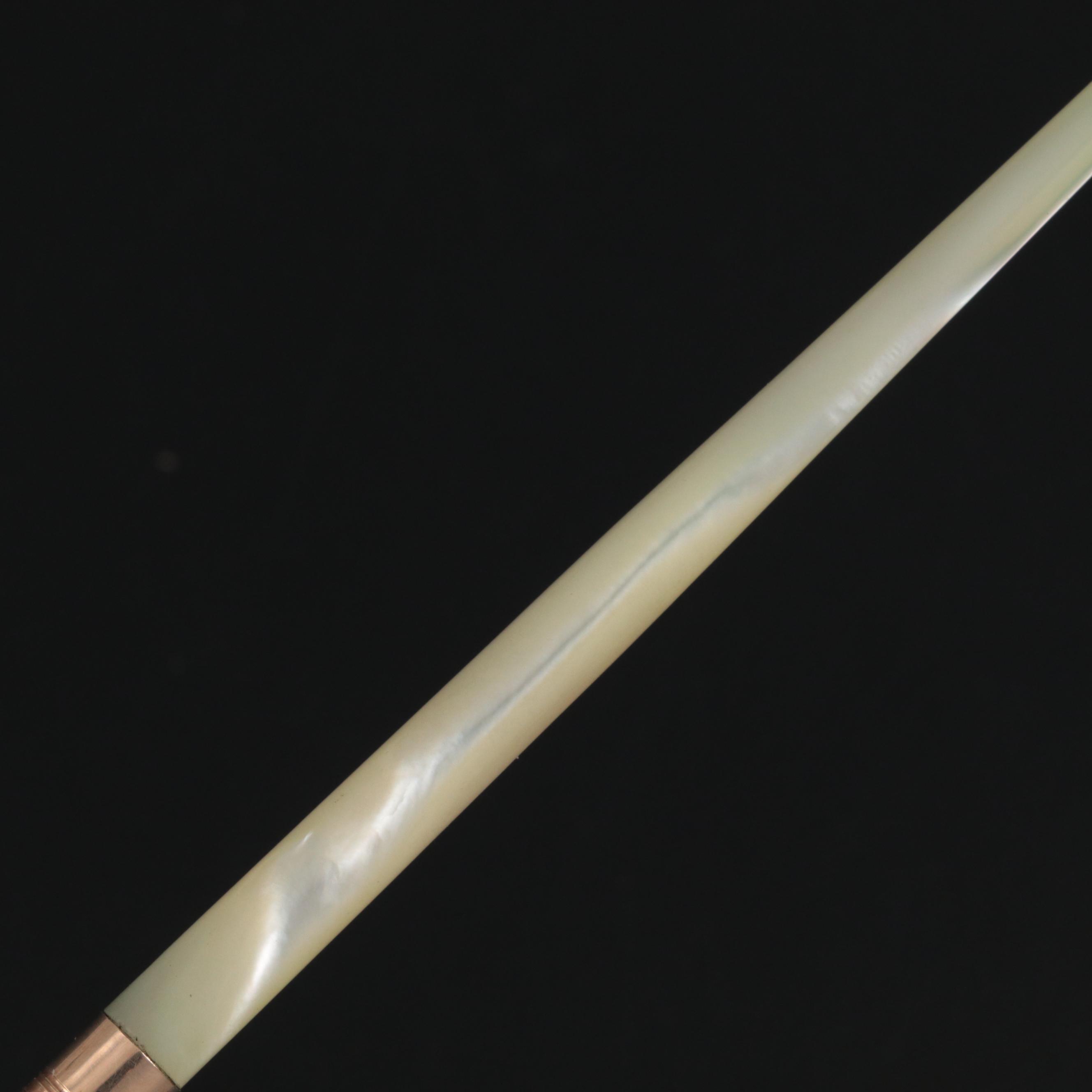 Mabie Todd Mother-of-Pearl Fountain Pen,  Mid to Late 19th Century