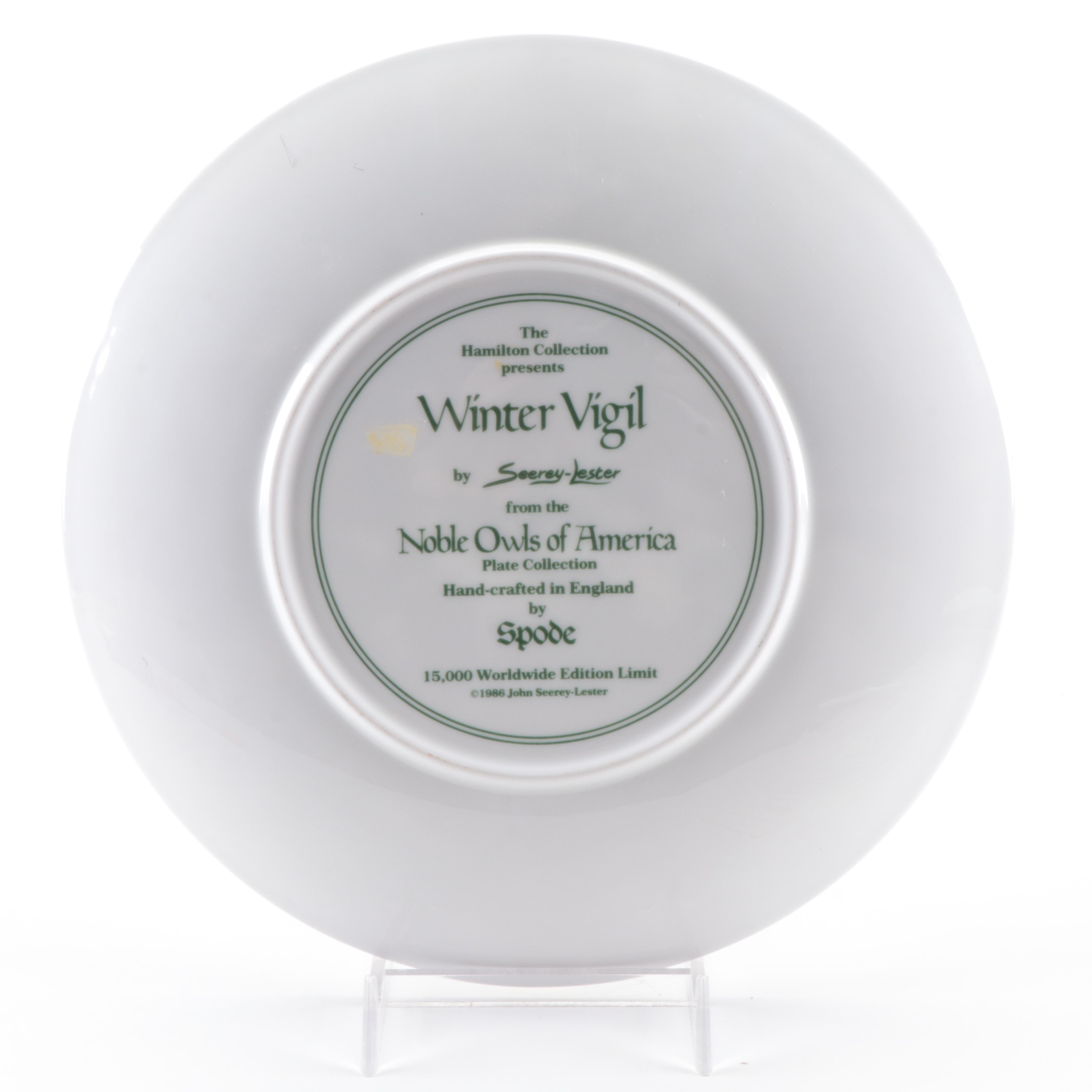 Knowles Fine China "Stately Owls" Plates with Other Bird Collector Plates