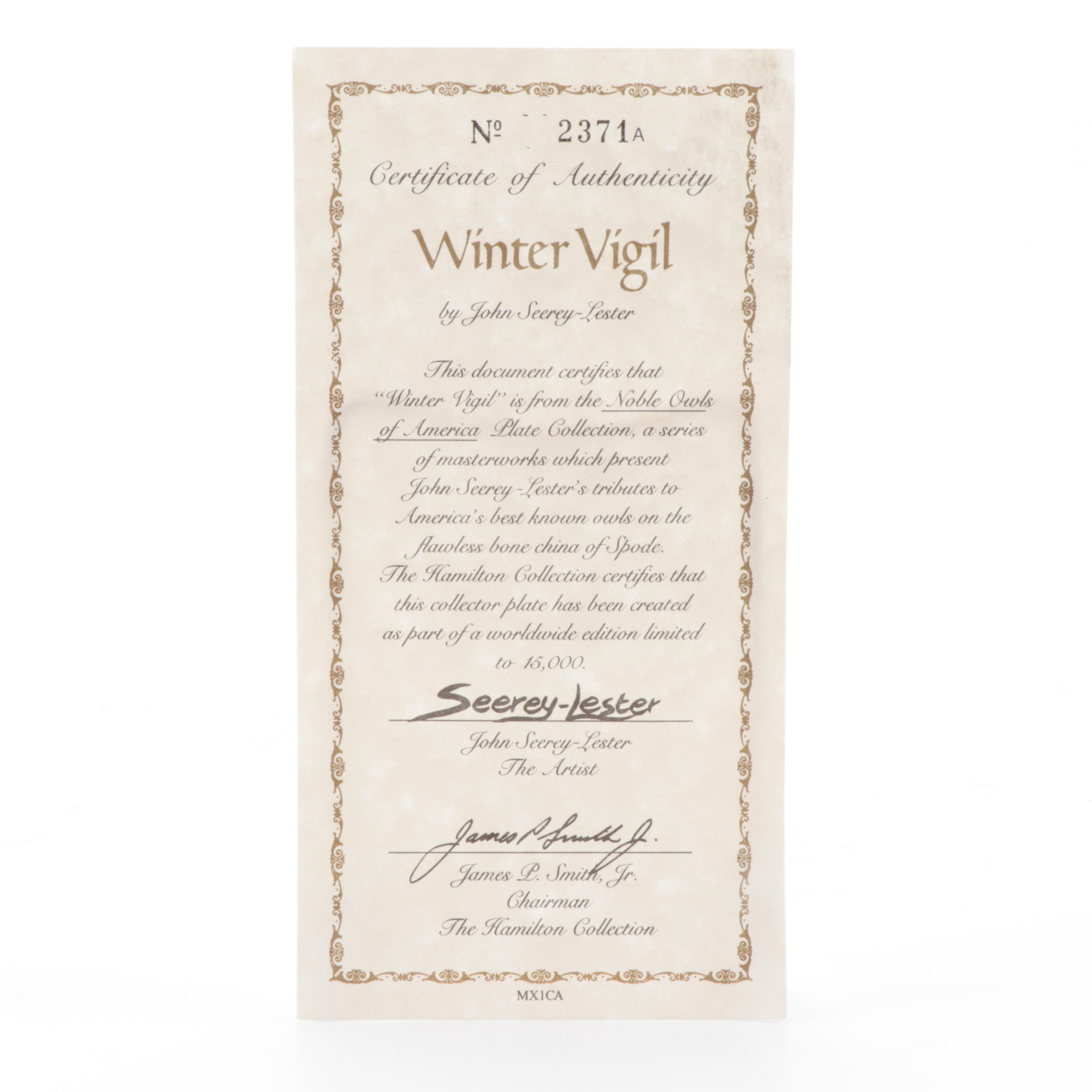 Knowles Fine China "Stately Owls" Plates with Other Bird Collector Plates