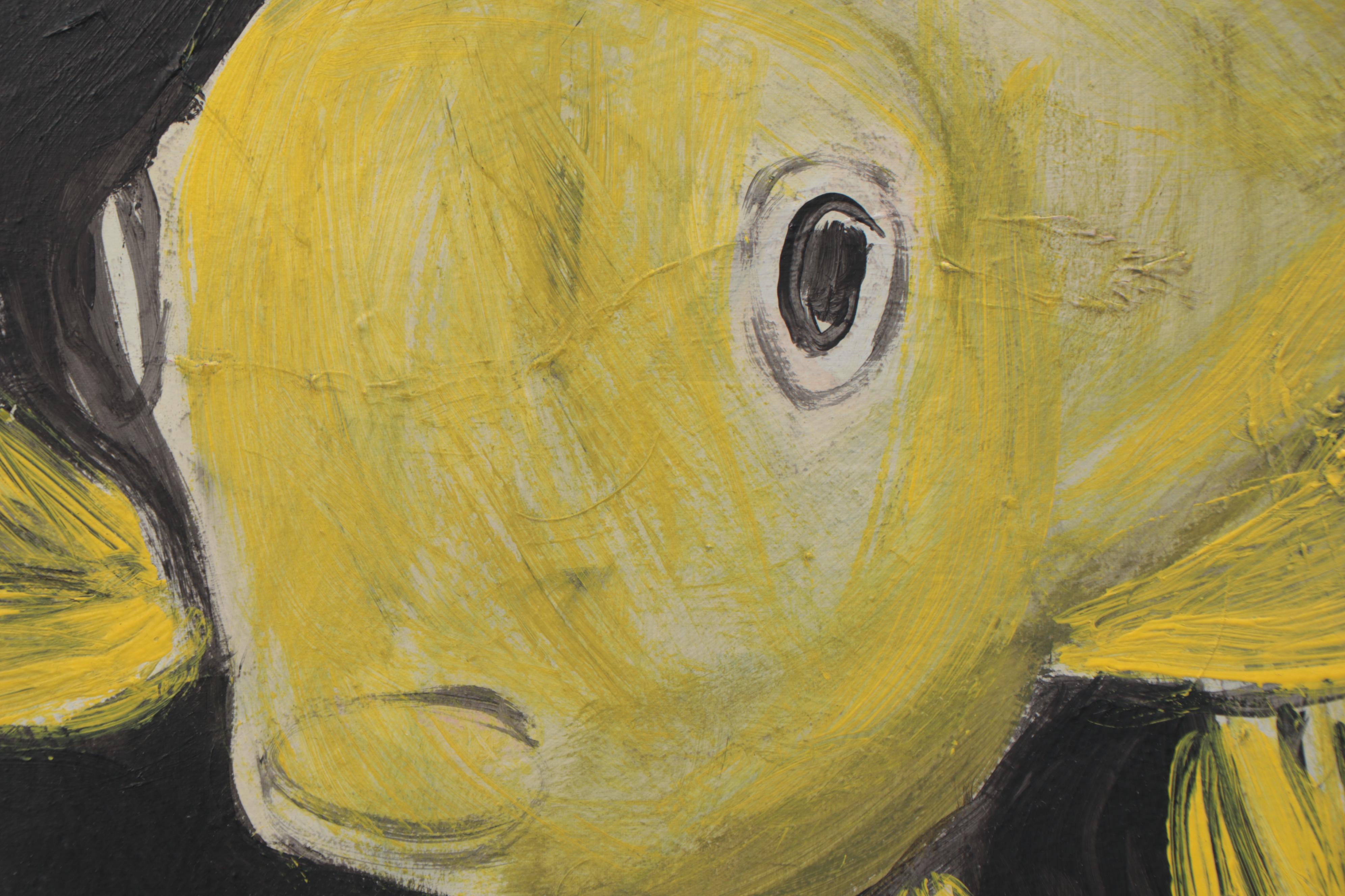 Marcella Francis Perryman Oil Painting of Goldfish, 21st Century