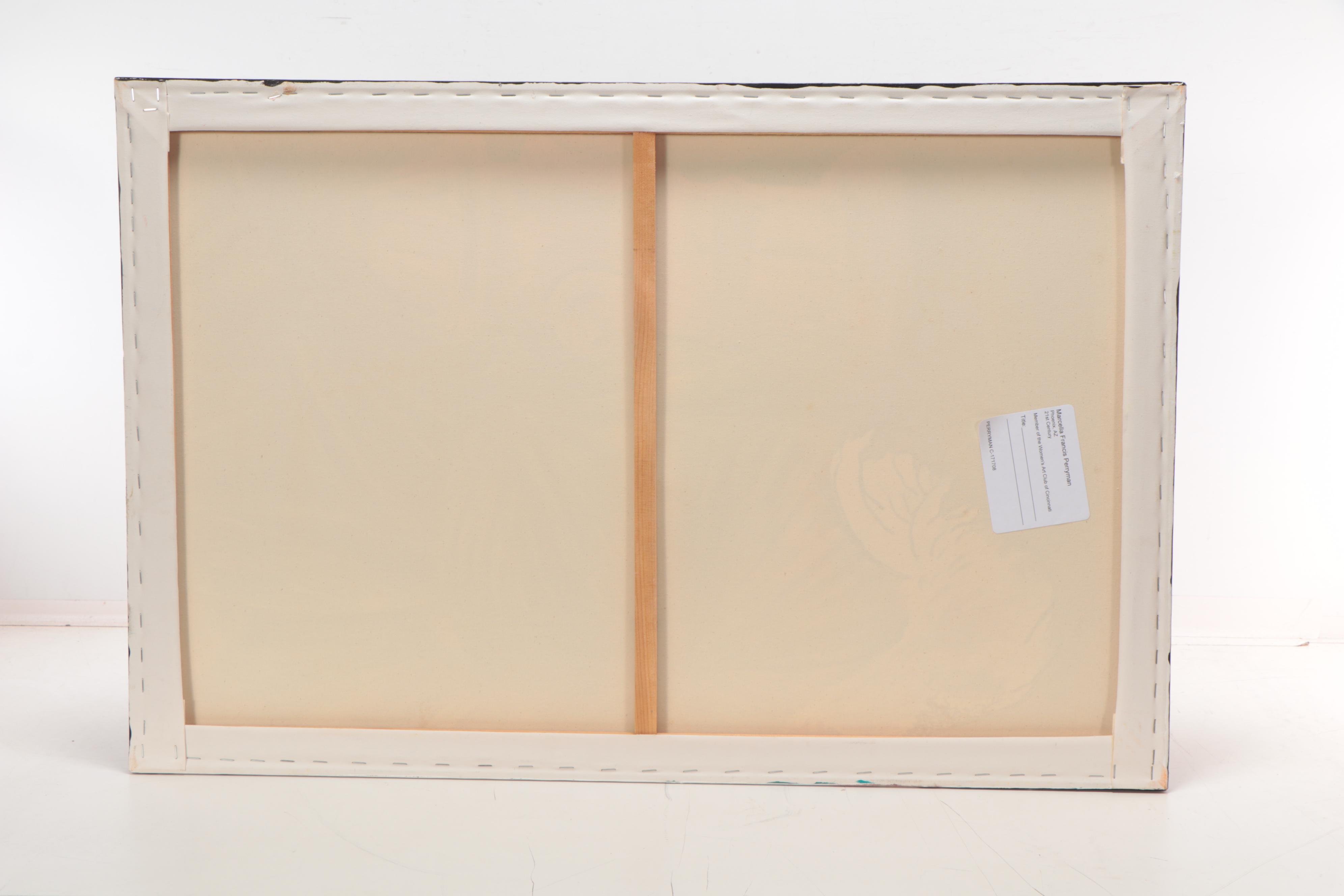 Marcella Francis Perryman Oil Painting of Goldfish, 21st Century