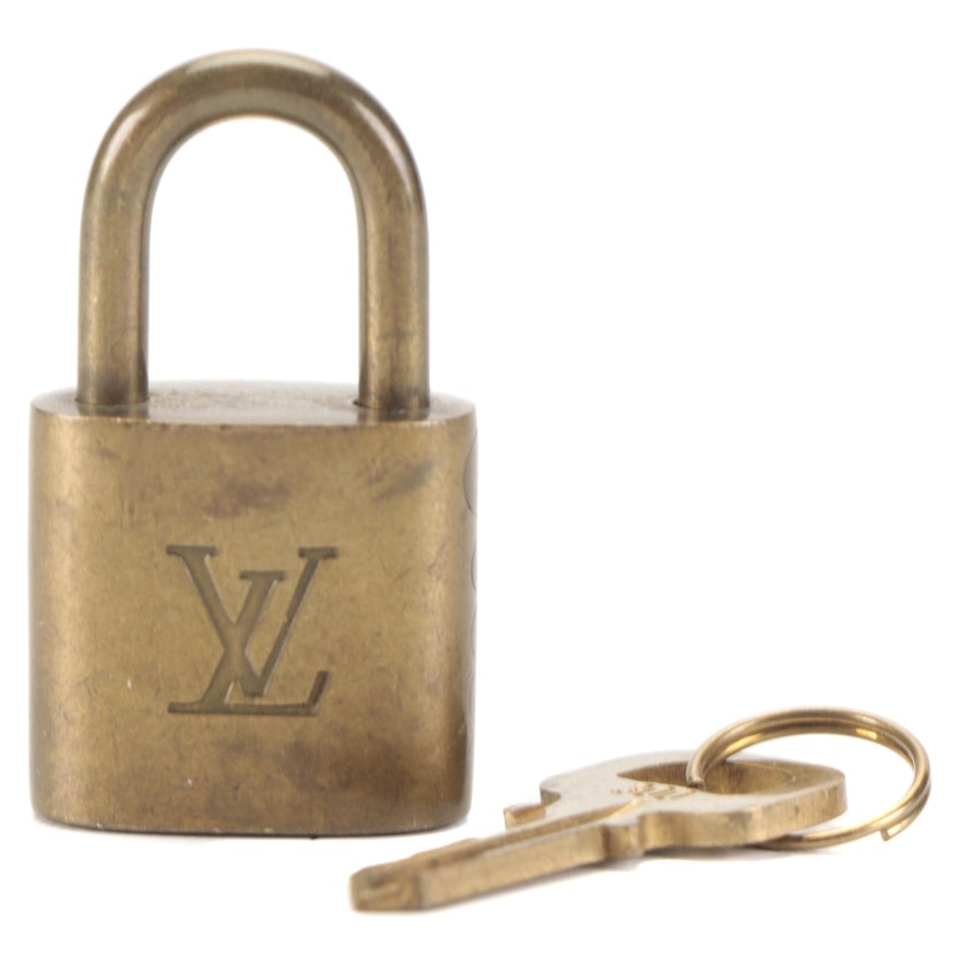 Louis Vuitton Brass Padlock and Key