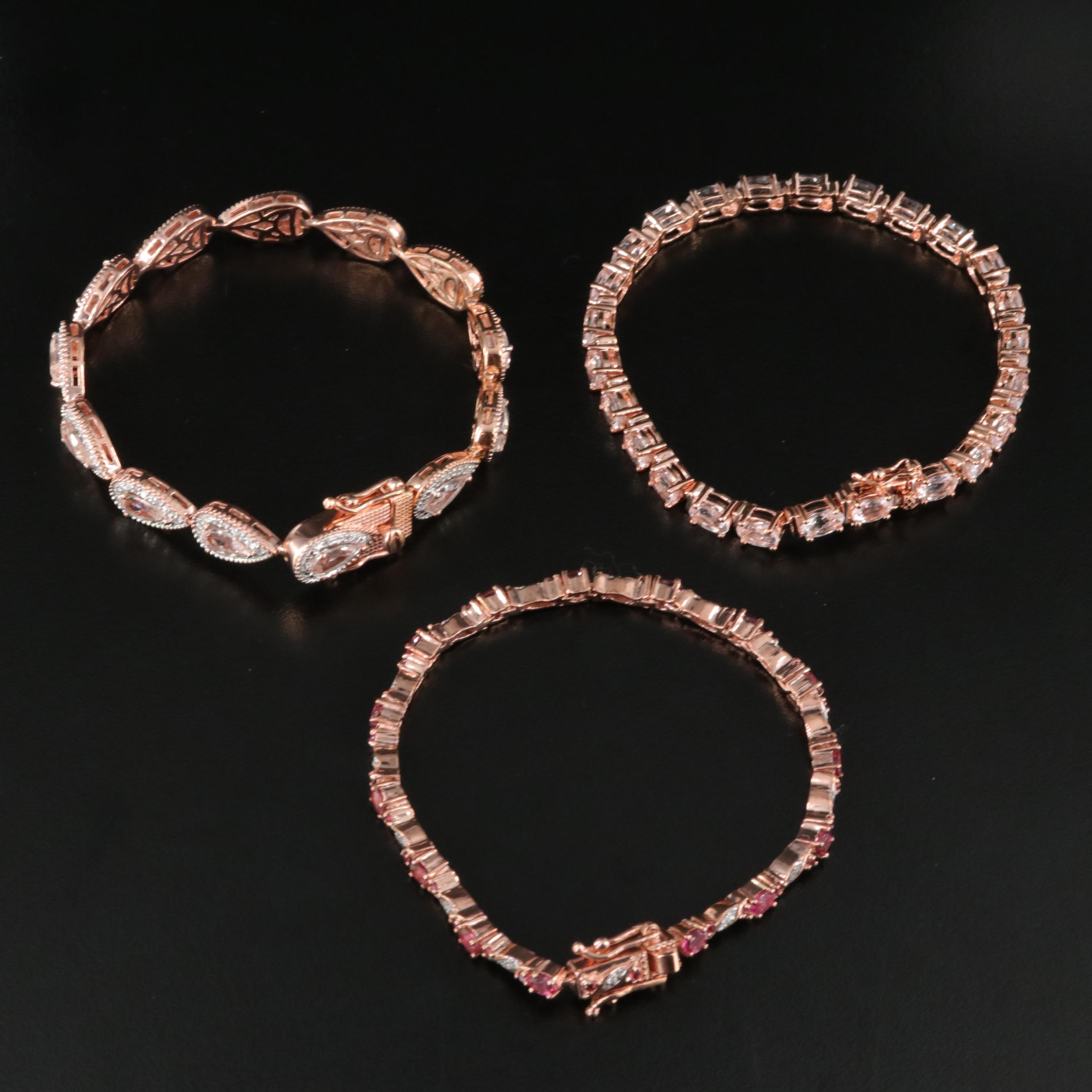 Sterling Multiple Gemstone Bracelet Selection