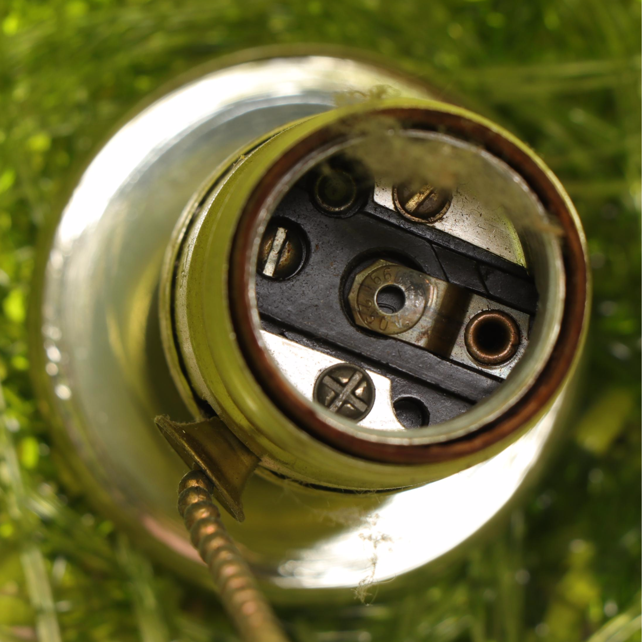 Spun Acrylic Spaghetti Pendant Swag Lamp, Mid-20th Century