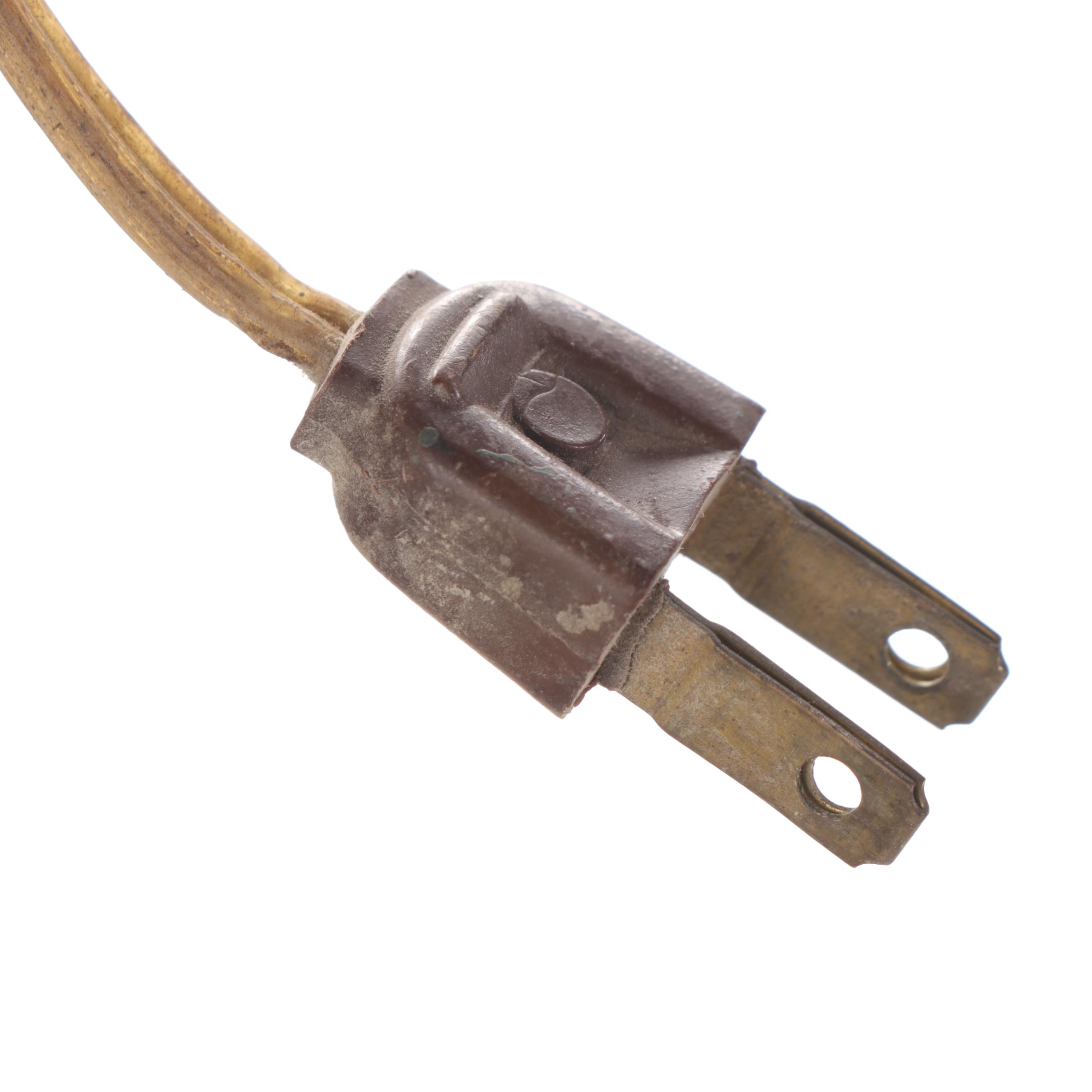 Spun Acrylic Spaghetti Pendant Swag Lamp, Mid-20th Century