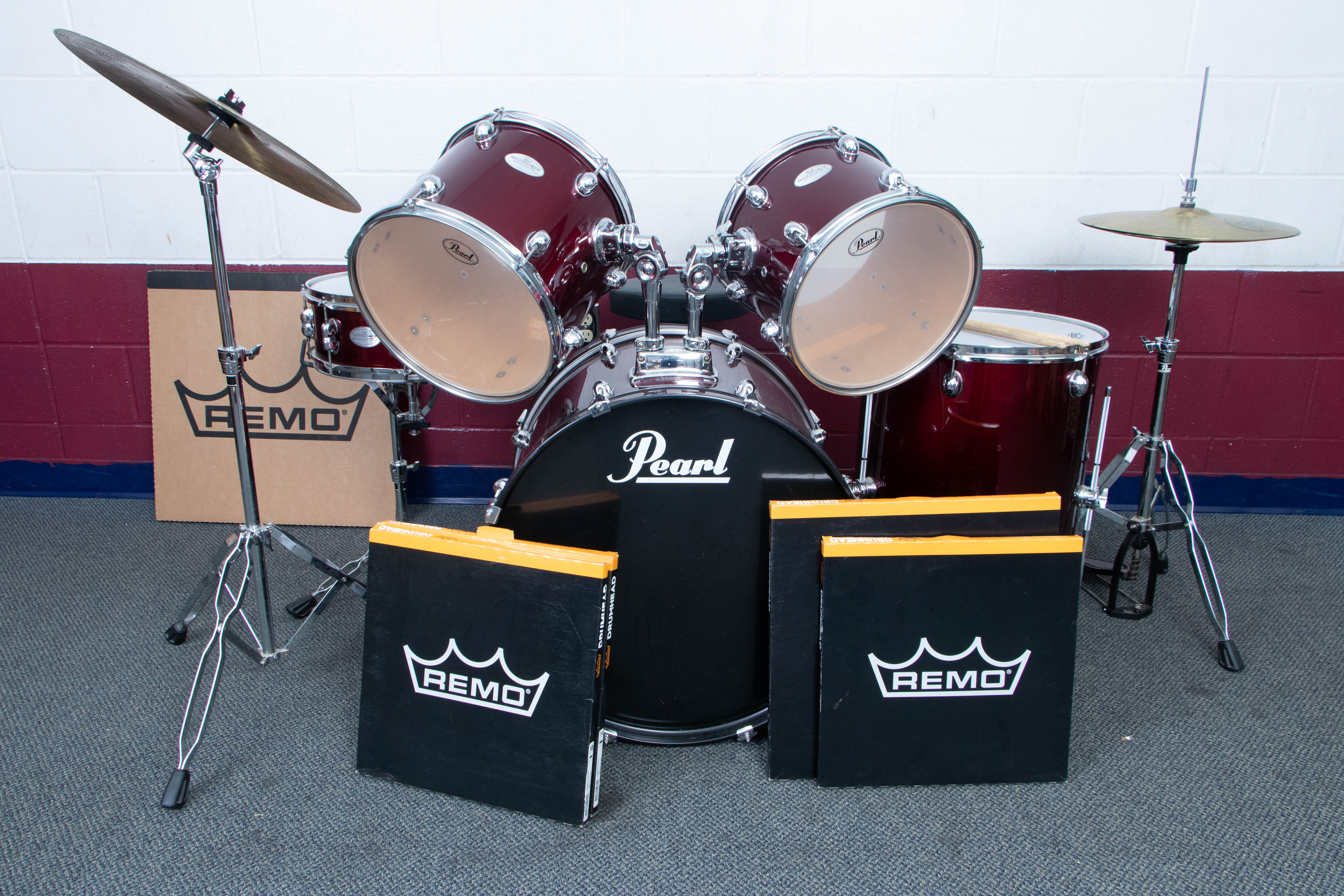 Pearl "Soundcheck" 5-Piece Drum Set with Remo Silentstroke Drumheads