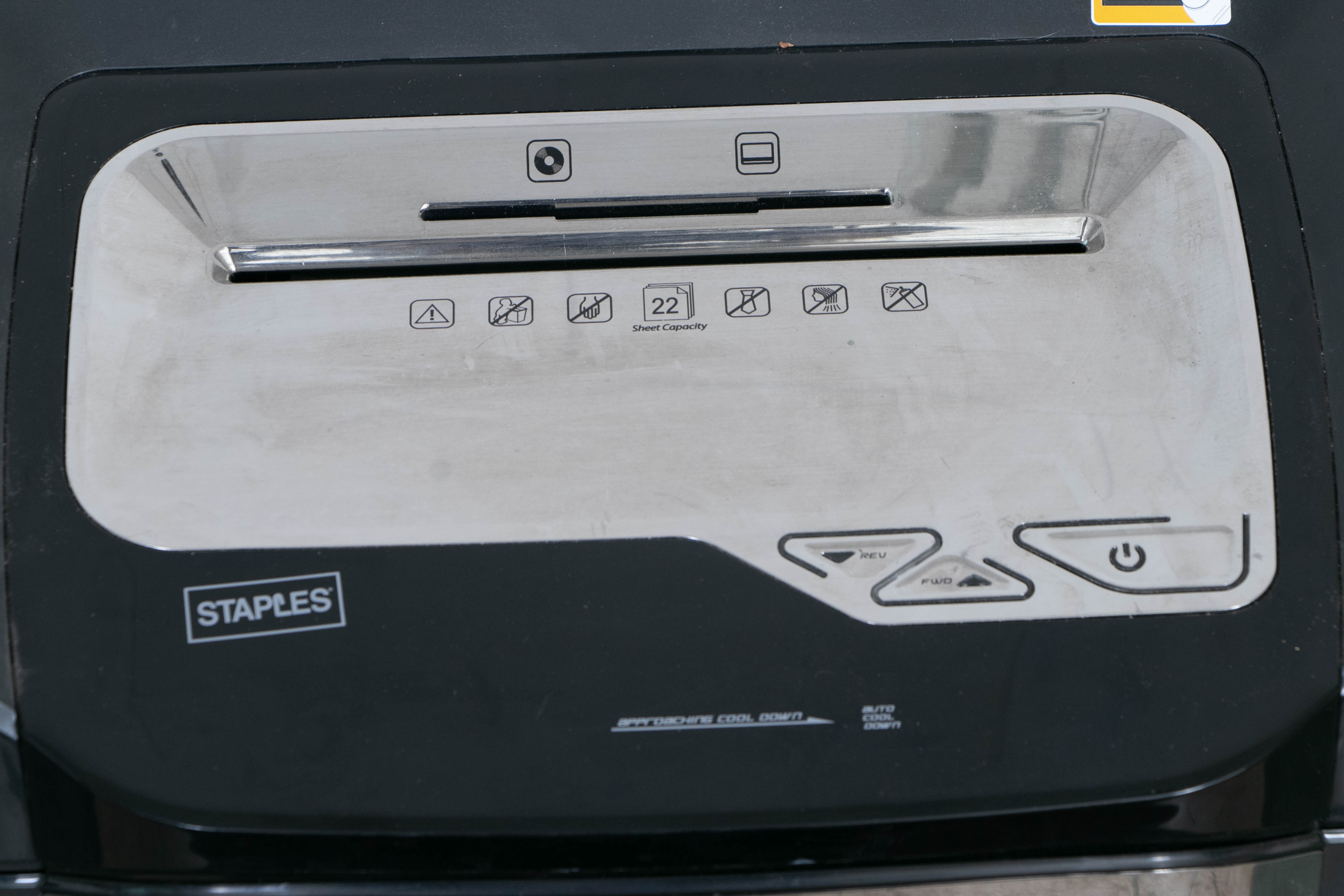 Staples Shredder, Samsonite Briefcase, American Tourister Rolling Luggage