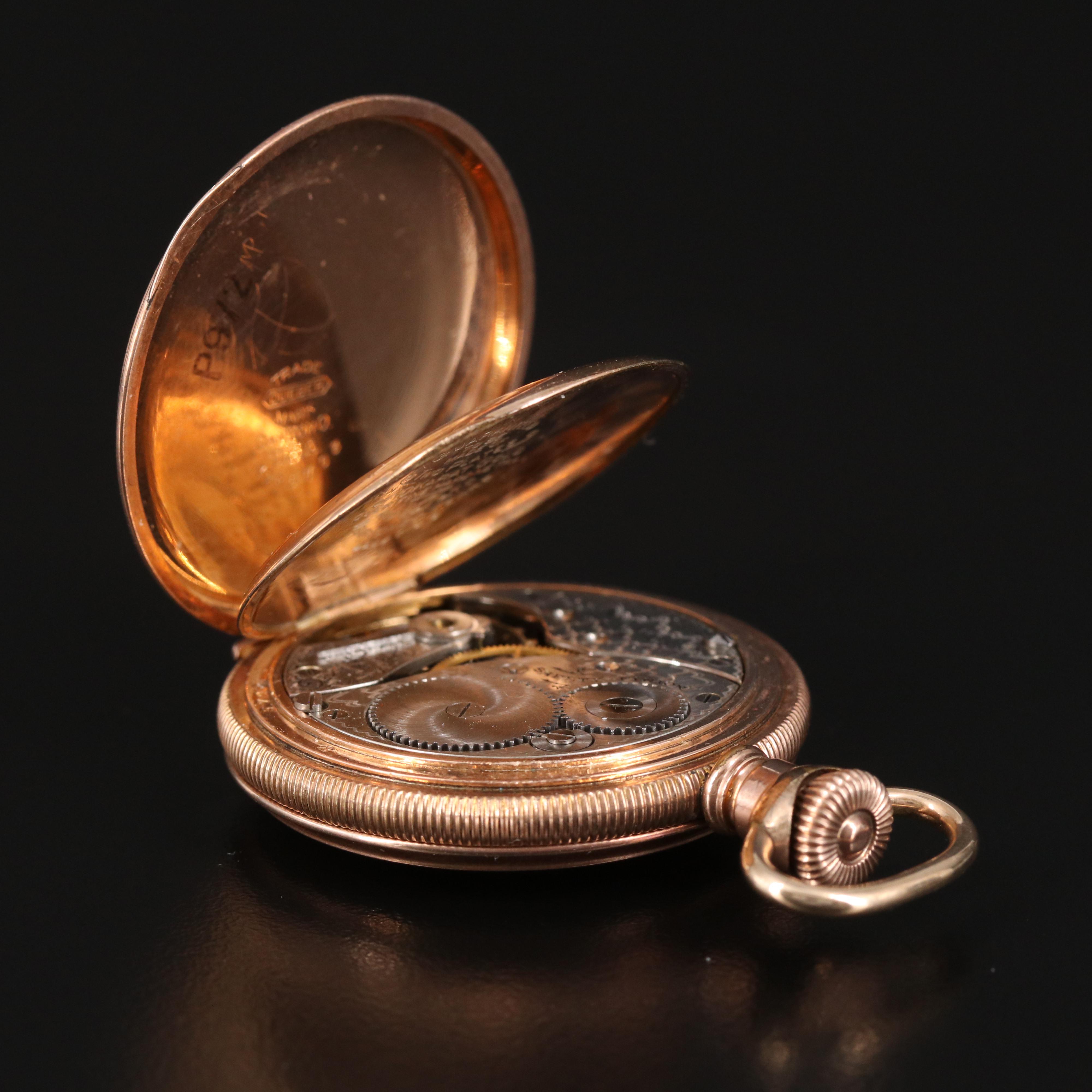 1901 Elgin "O" Size Pocket Watch and Display Stand