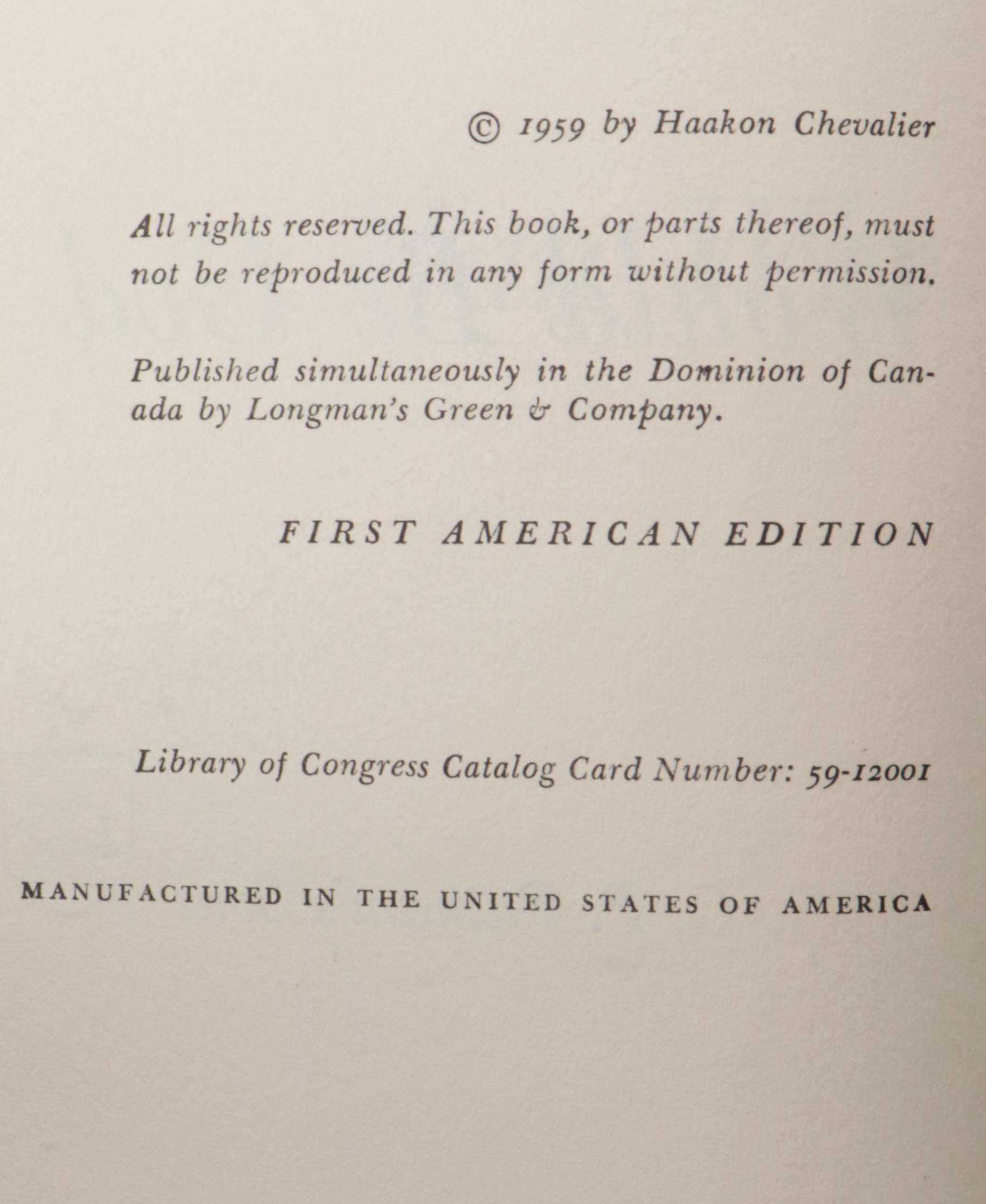 First American Edition "The Man Who Would Be God" by Haakon Chevalier and More