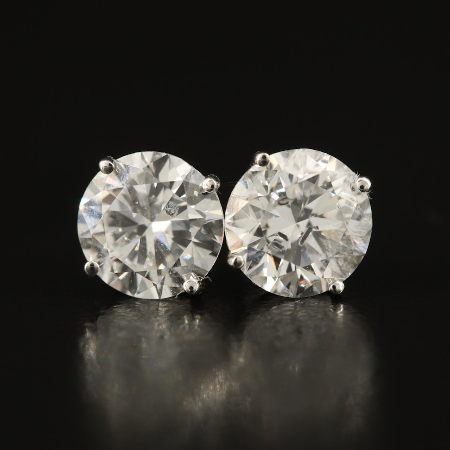 14K 2.19 CTW Lab Grown Diamond Stud Earrings