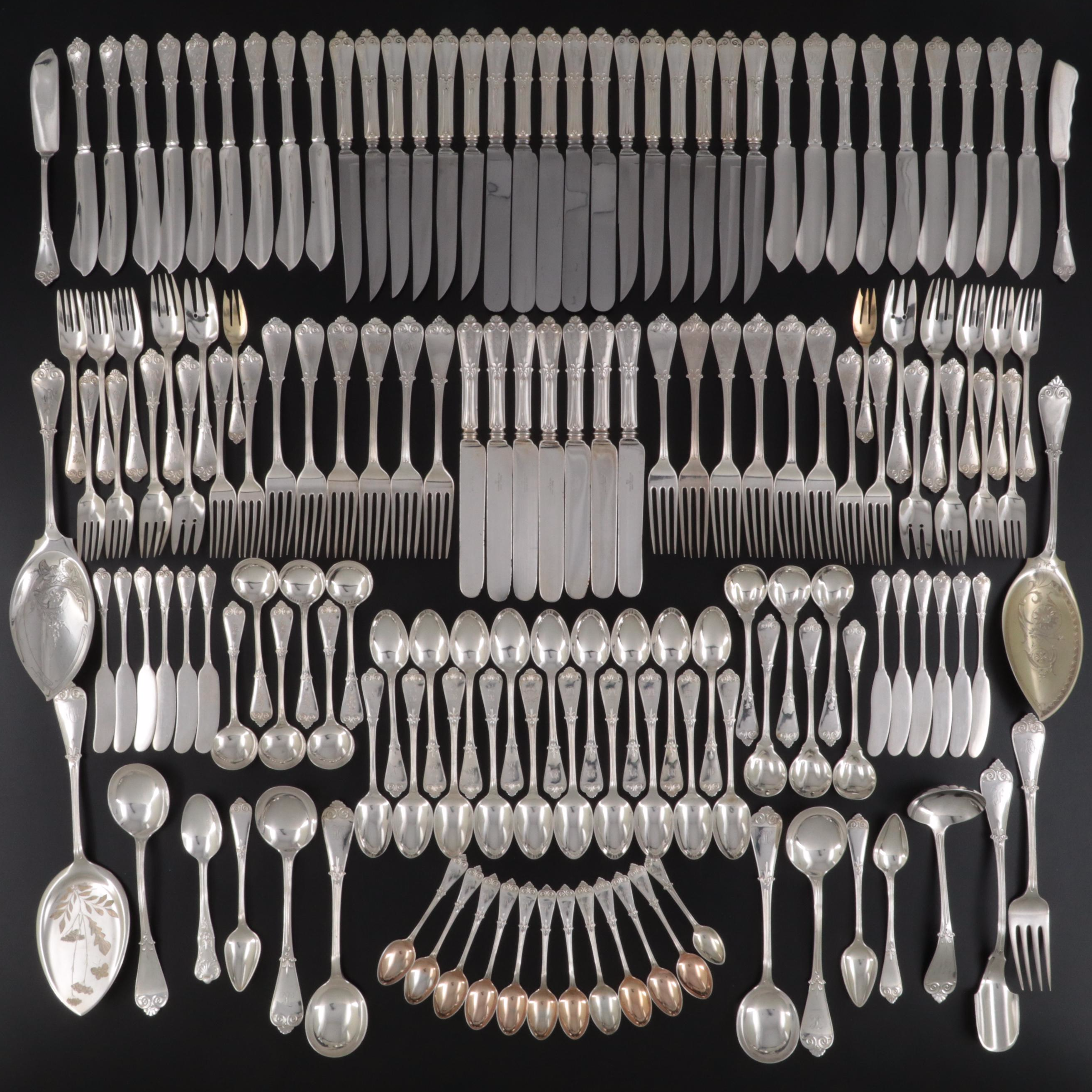Tiffany & Co. "Tiffany" Sterling Silver Flatware and Serving Utensils