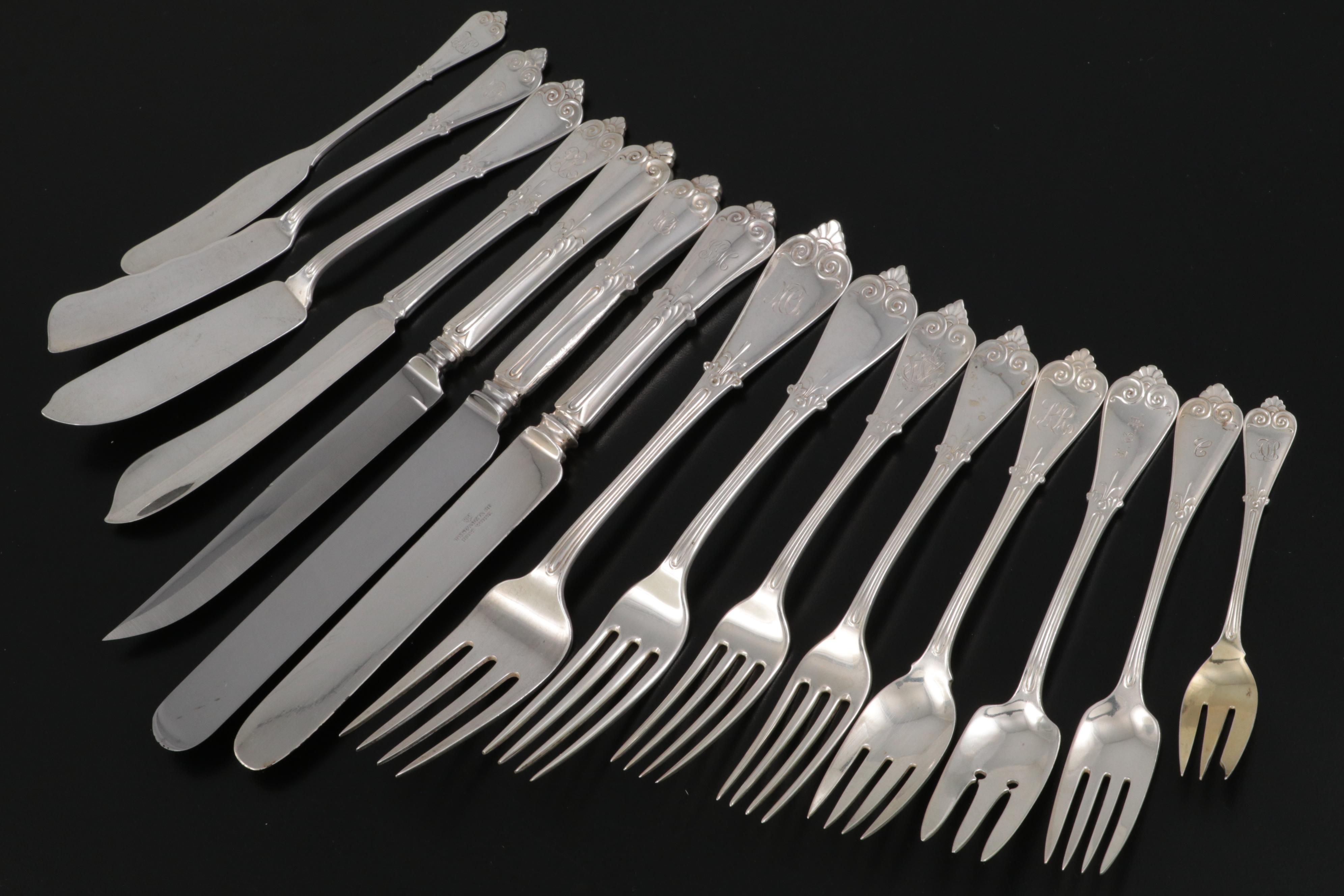 Tiffany & Co. "Tiffany" Sterling Silver Flatware and Serving Utensils