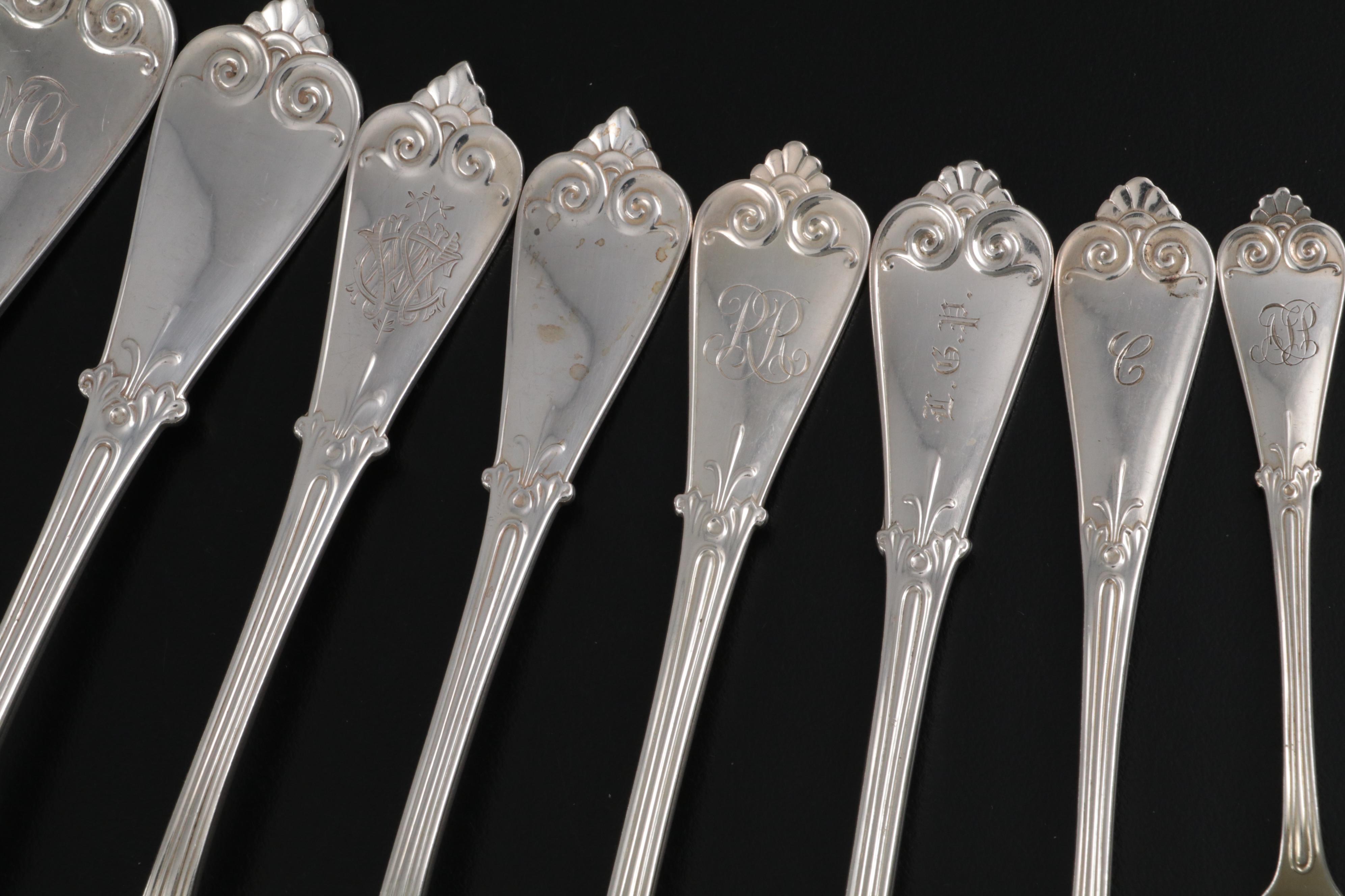 Tiffany & Co. "Tiffany" Sterling Silver Flatware and Serving Utensils