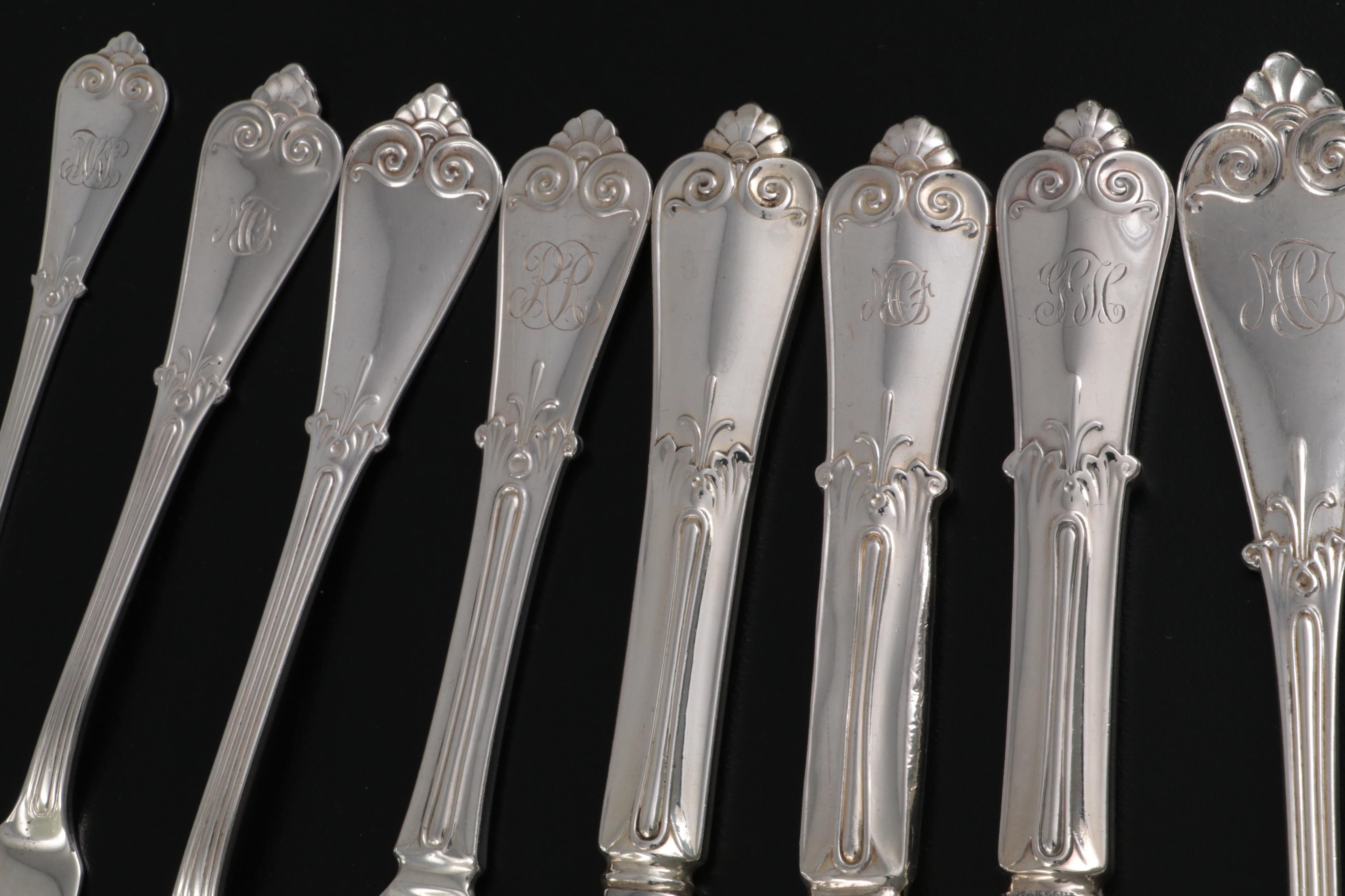 Tiffany & Co. "Tiffany" Sterling Silver Flatware and Serving Utensils