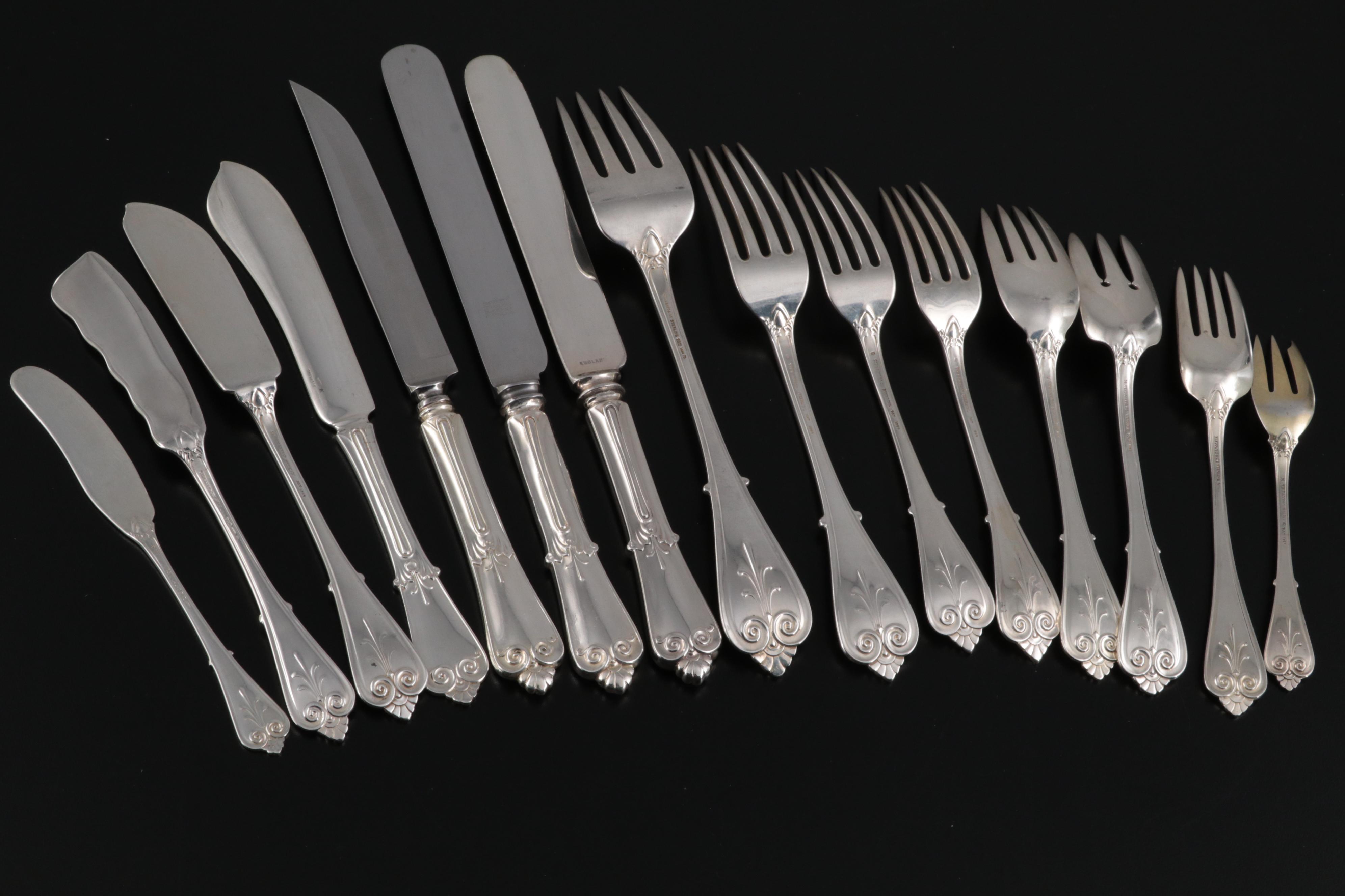 Tiffany & Co. "Tiffany" Sterling Silver Flatware and Serving Utensils