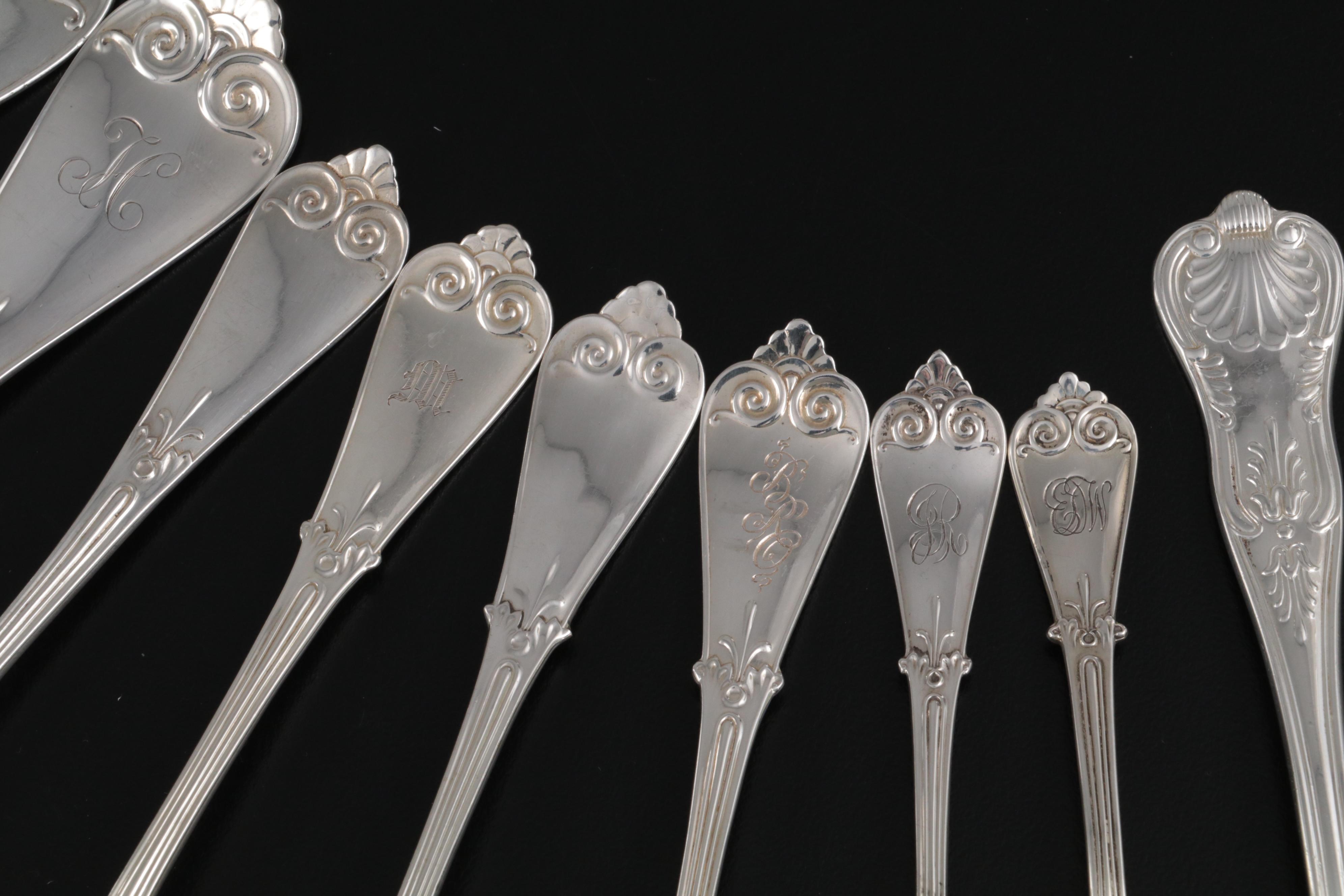 Tiffany & Co. "Tiffany" Sterling Silver Flatware and Serving Utensils