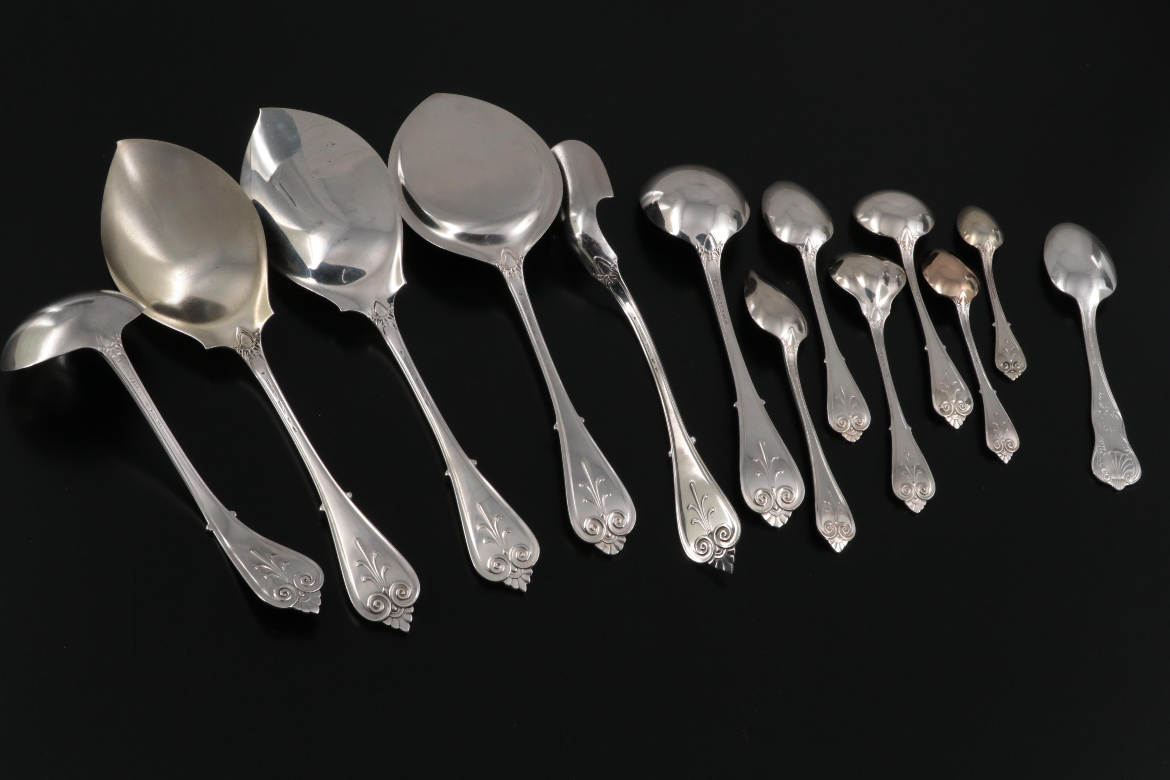 Tiffany & Co. "Tiffany" Sterling Silver Flatware and Serving Utensils