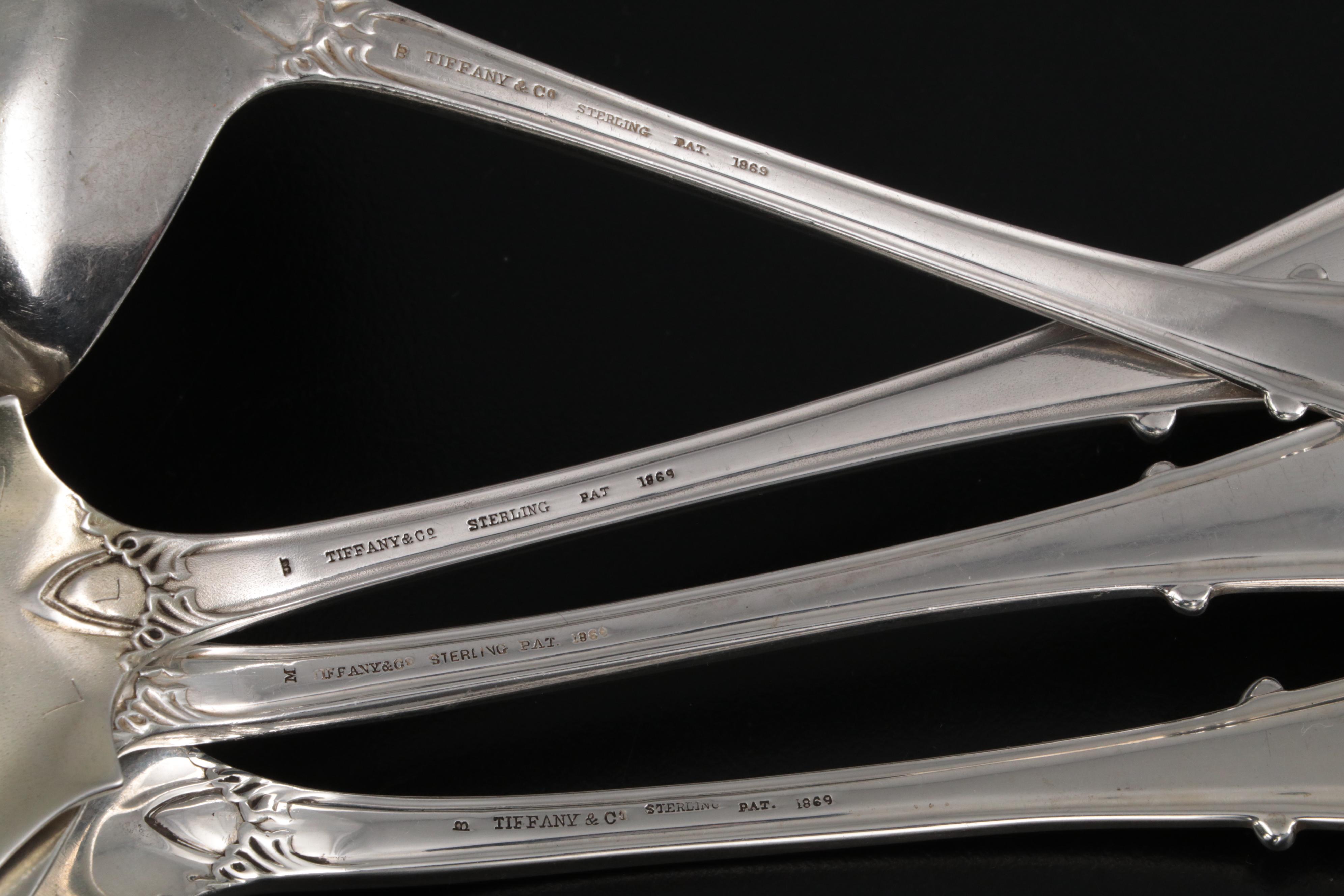 Tiffany & Co. "Tiffany" Sterling Silver Flatware and Serving Utensils