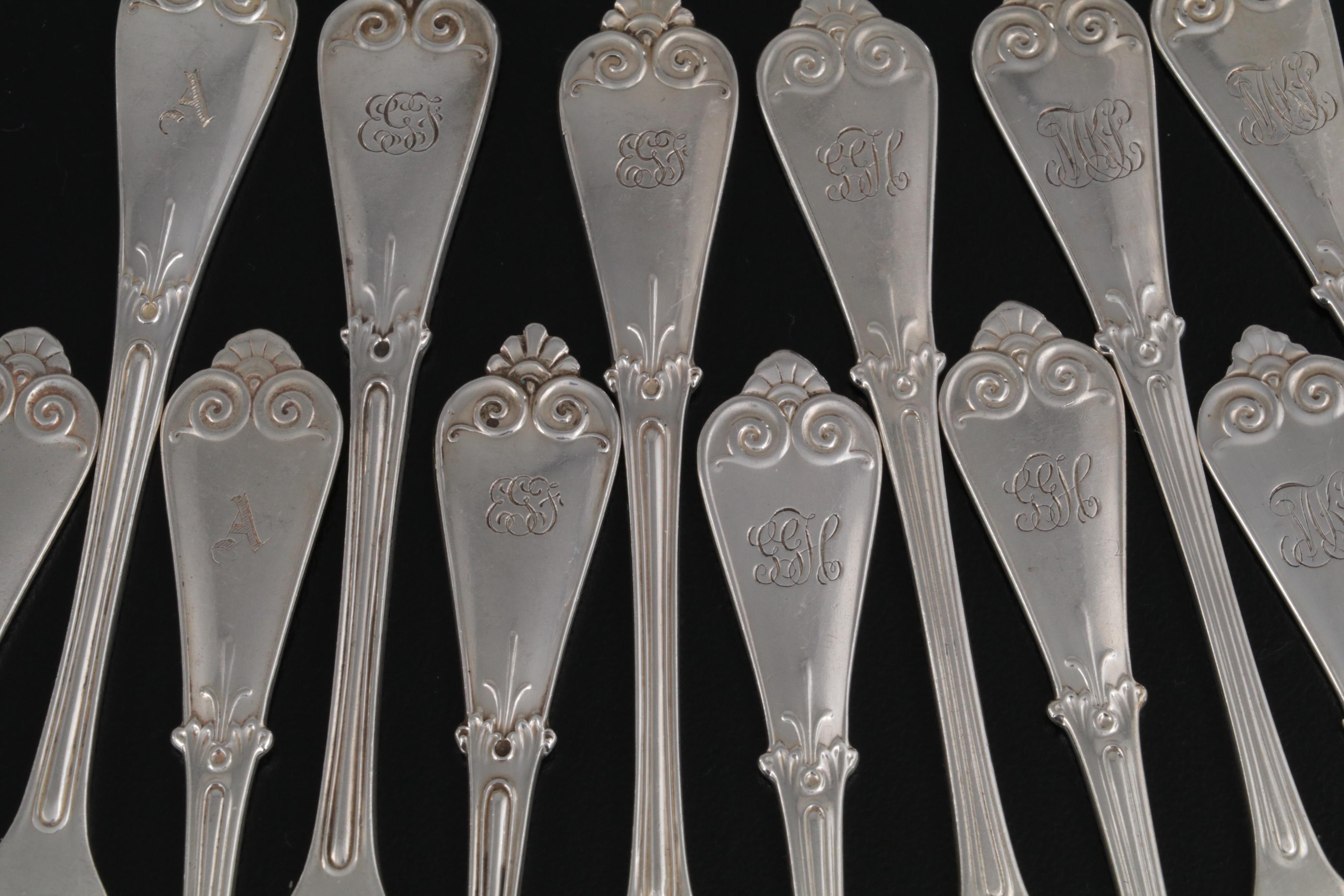 Tiffany & Co. "Tiffany" Sterling Silver Flatware and Serving Utensils
