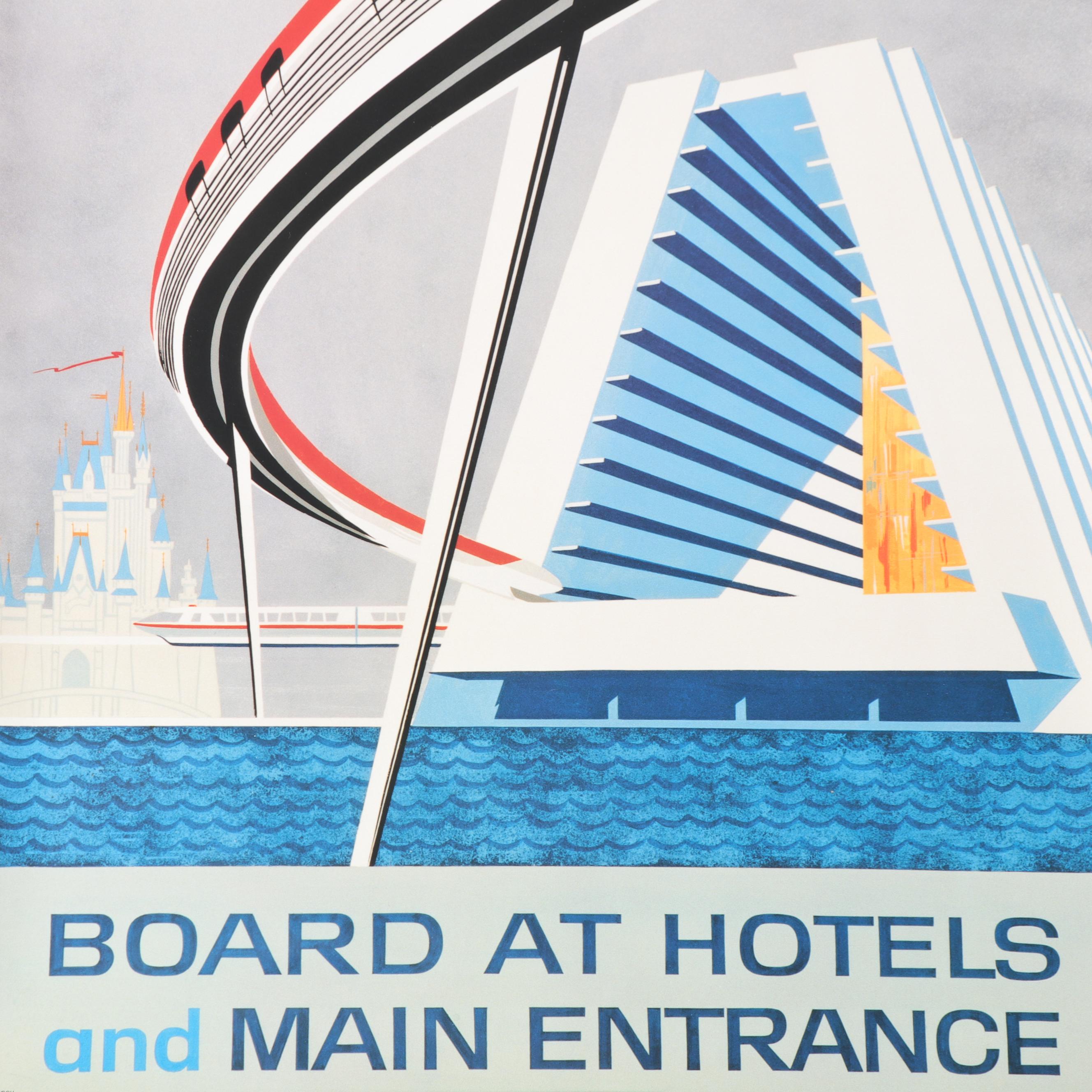 "Walt Disney World Monorail System" Poster, Contemporary