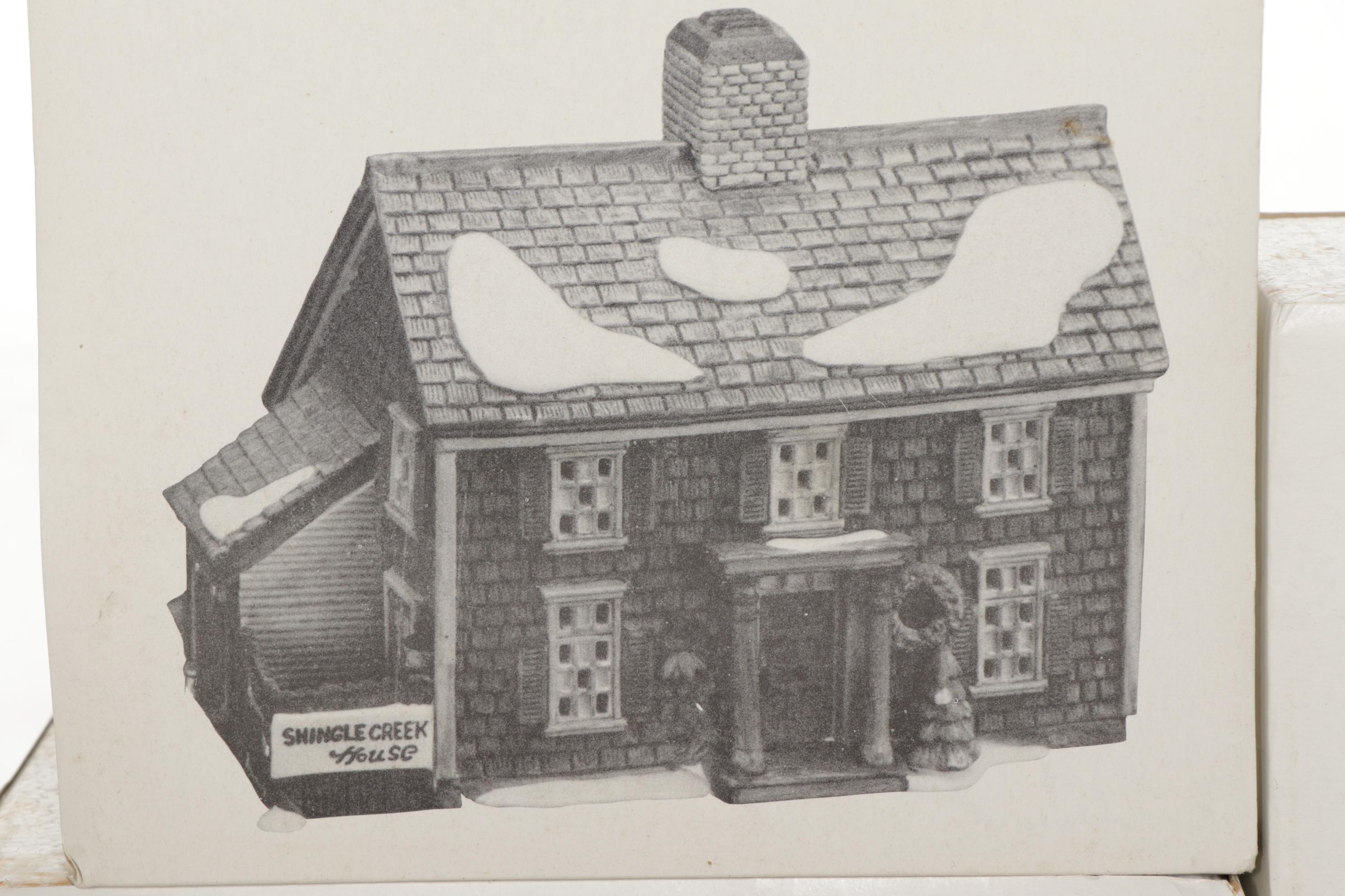 Department 56 "Nicholas Nickleby Cottage" and Other Dickens' Village Buildings