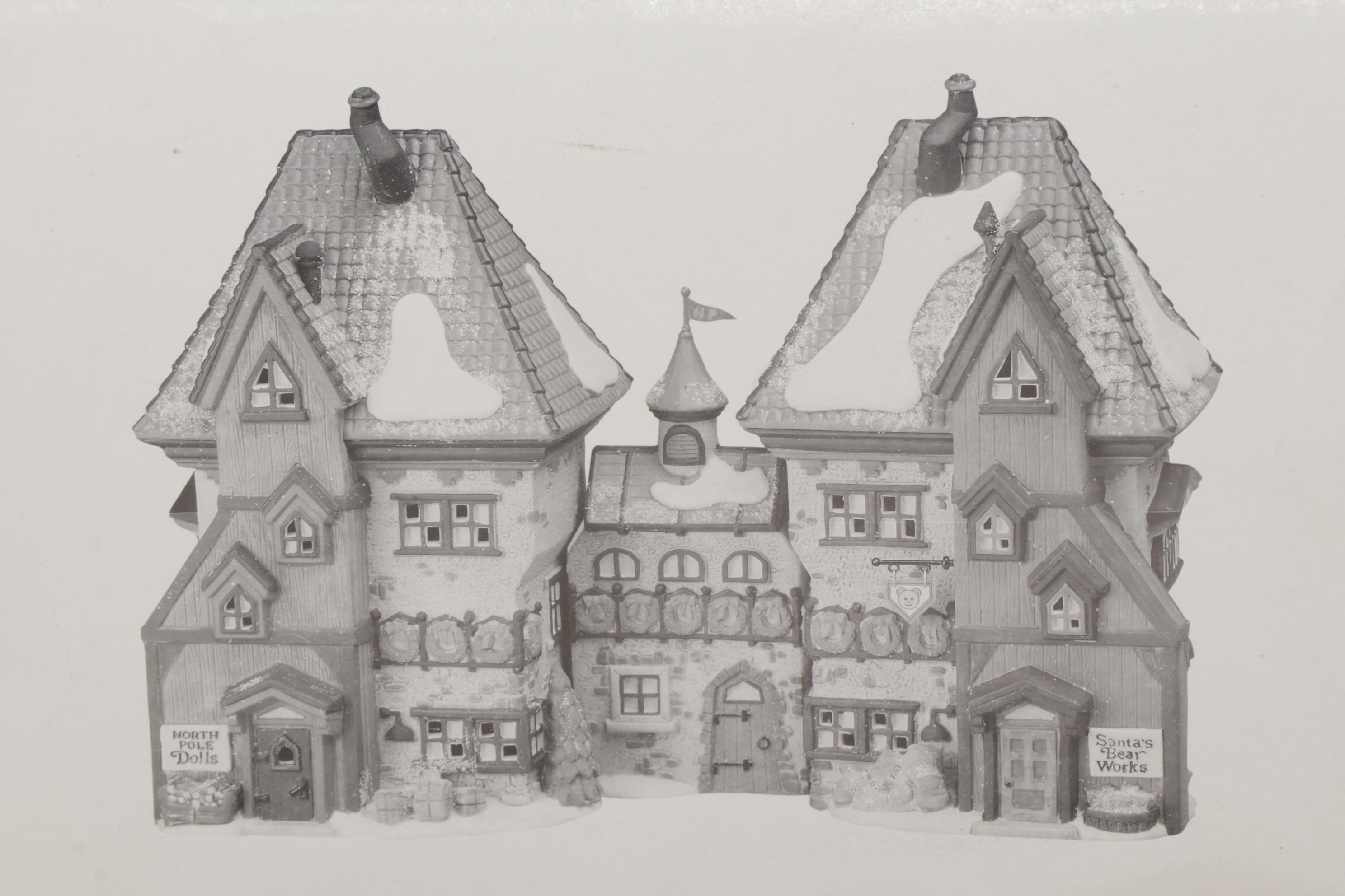 Department 56 "Nicholas Nickleby Cottage" and Other Dickens' Village Buildings