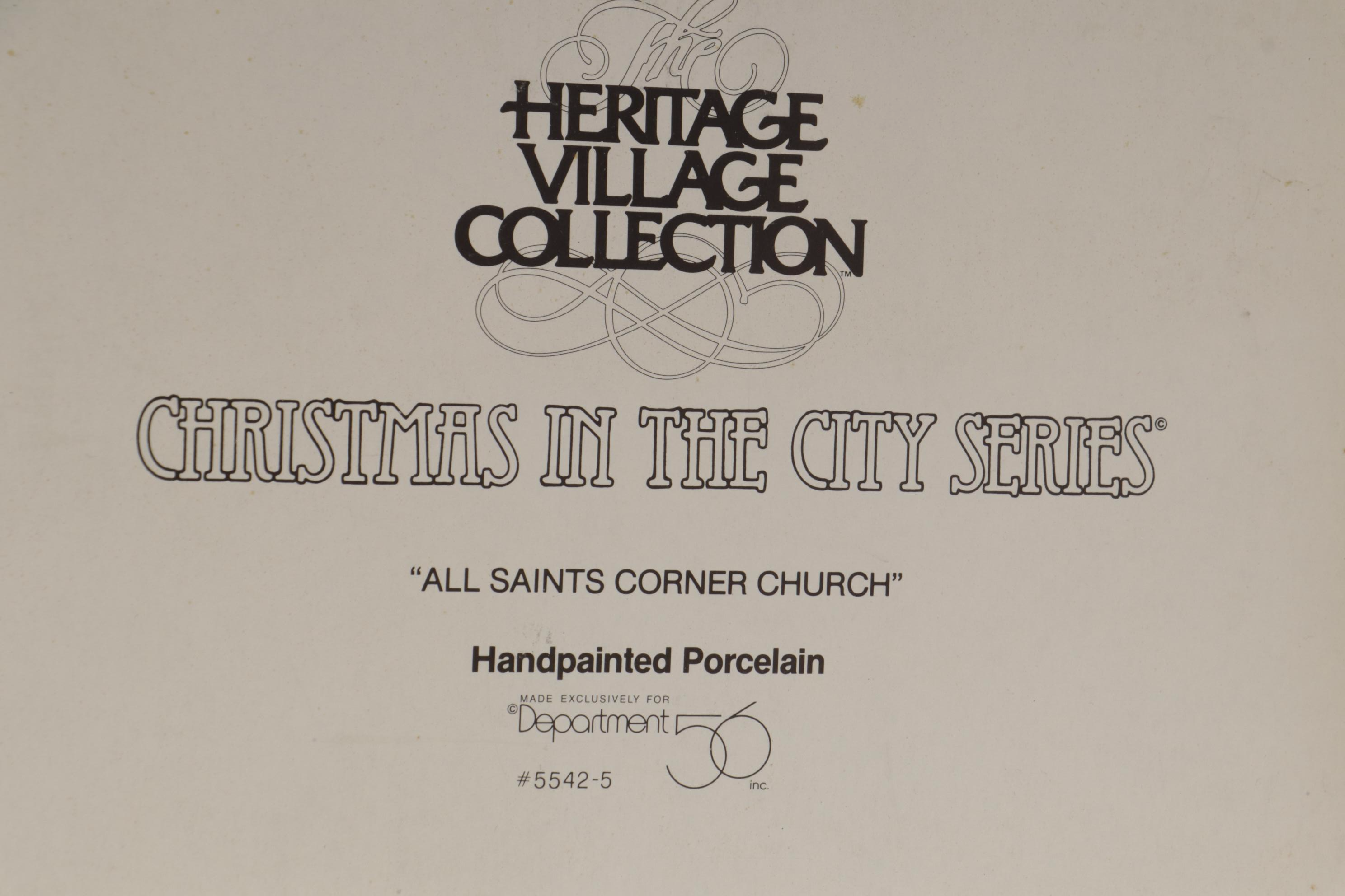 Department 56 "Nicholas Nickleby Cottage" and Other Dickens' Village Buildings