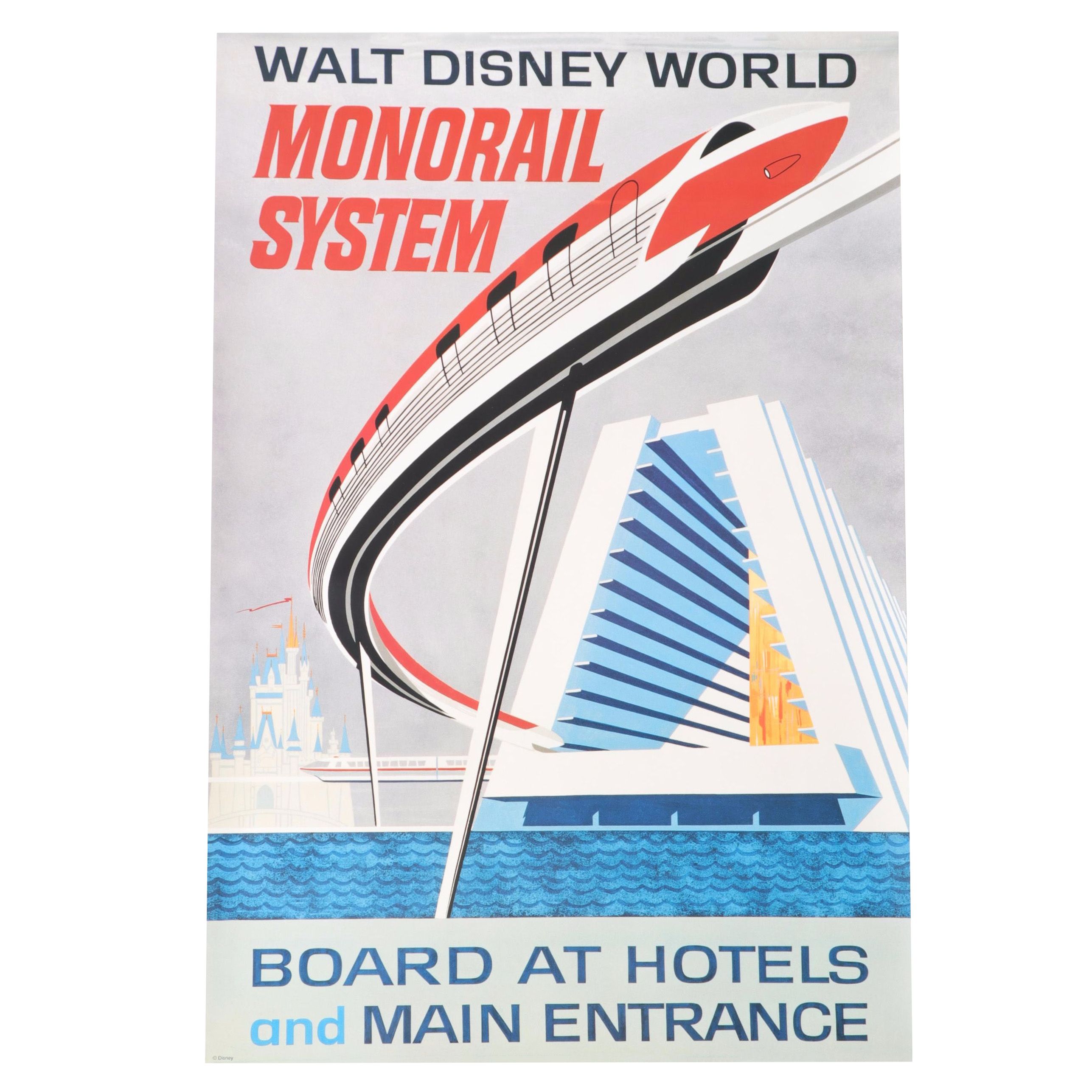 "Walt Disney World Monorail System" Poster, Contemporary