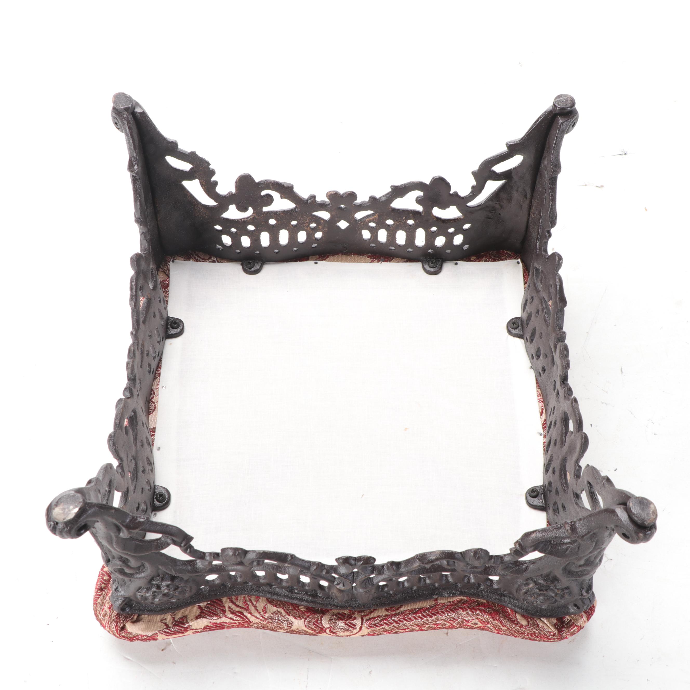 Victorian Gothic Style Cast Iron Footstool