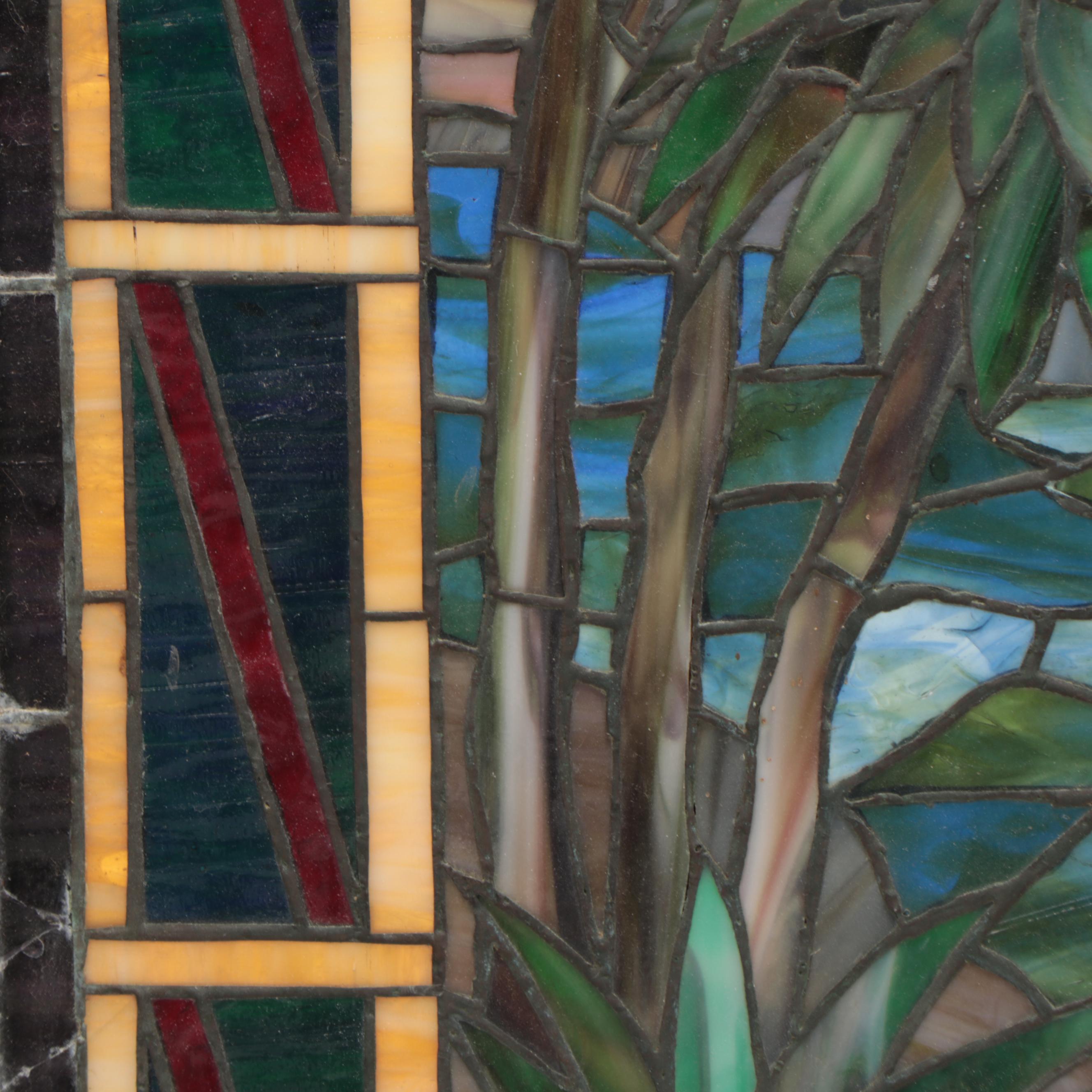 Stained Glass Window of the Egyptian Pyramids