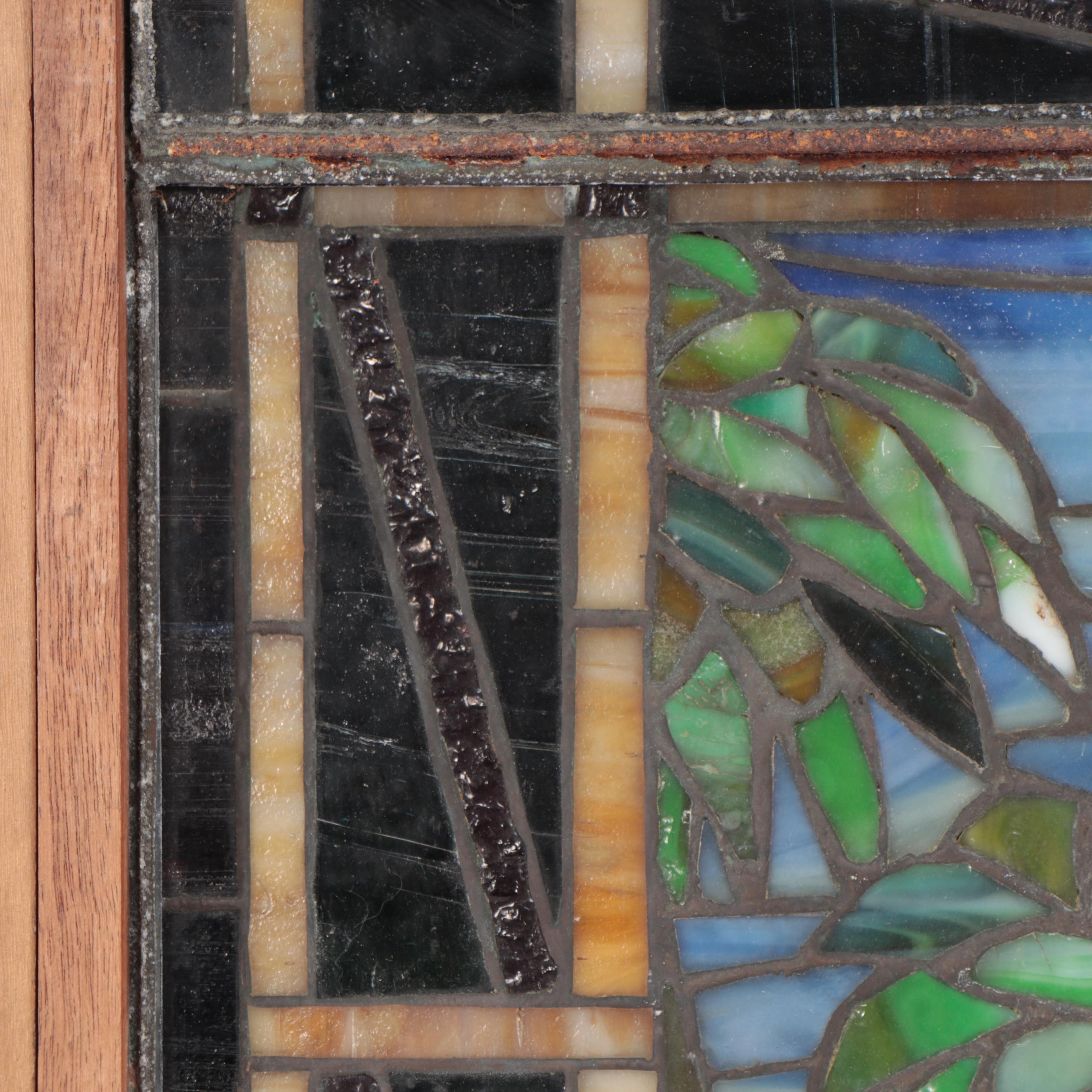 Stained Glass Window of the Egyptian Pyramids