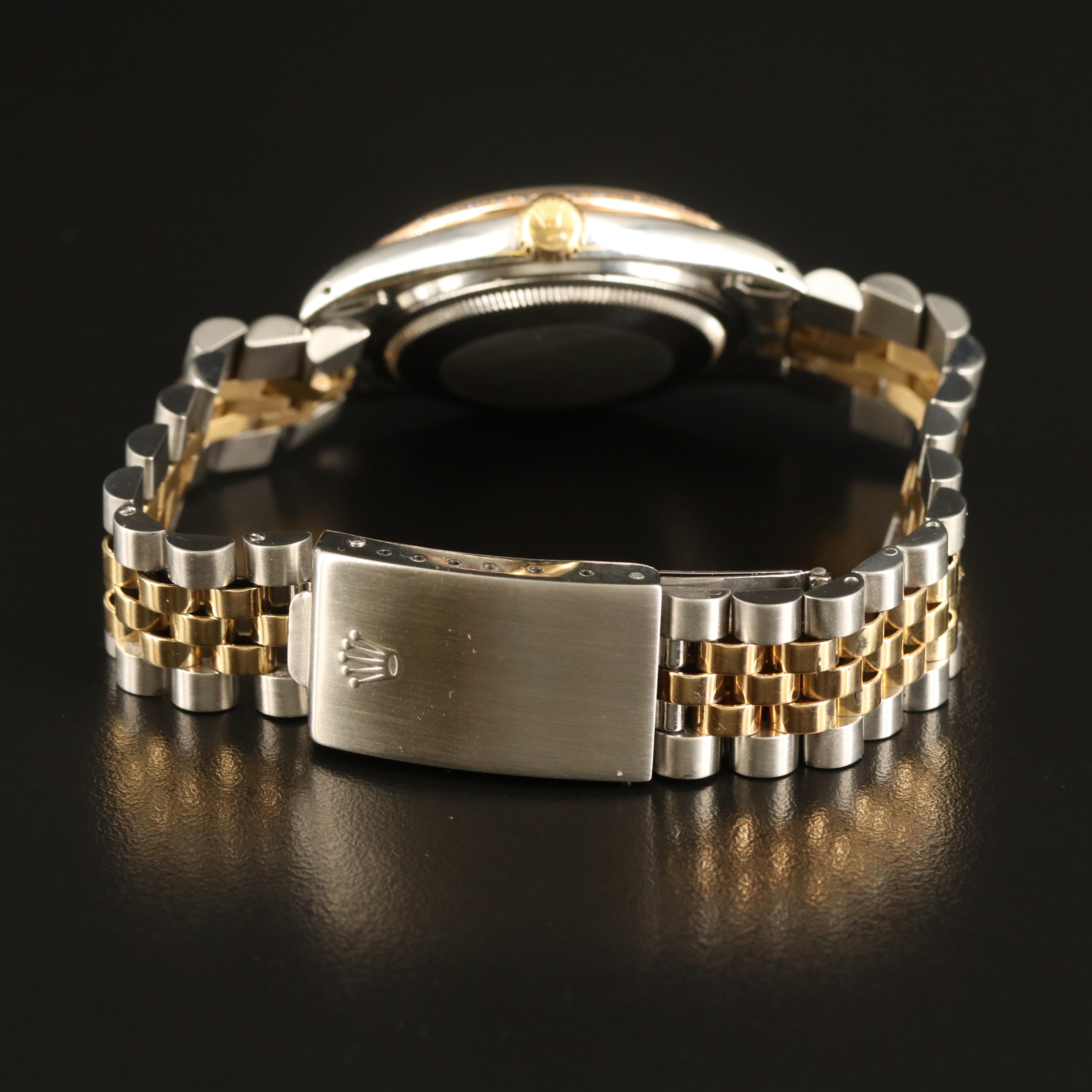 1979 Rolex Datejust 1.01 CTW Diamond Dial and Bezel Watch