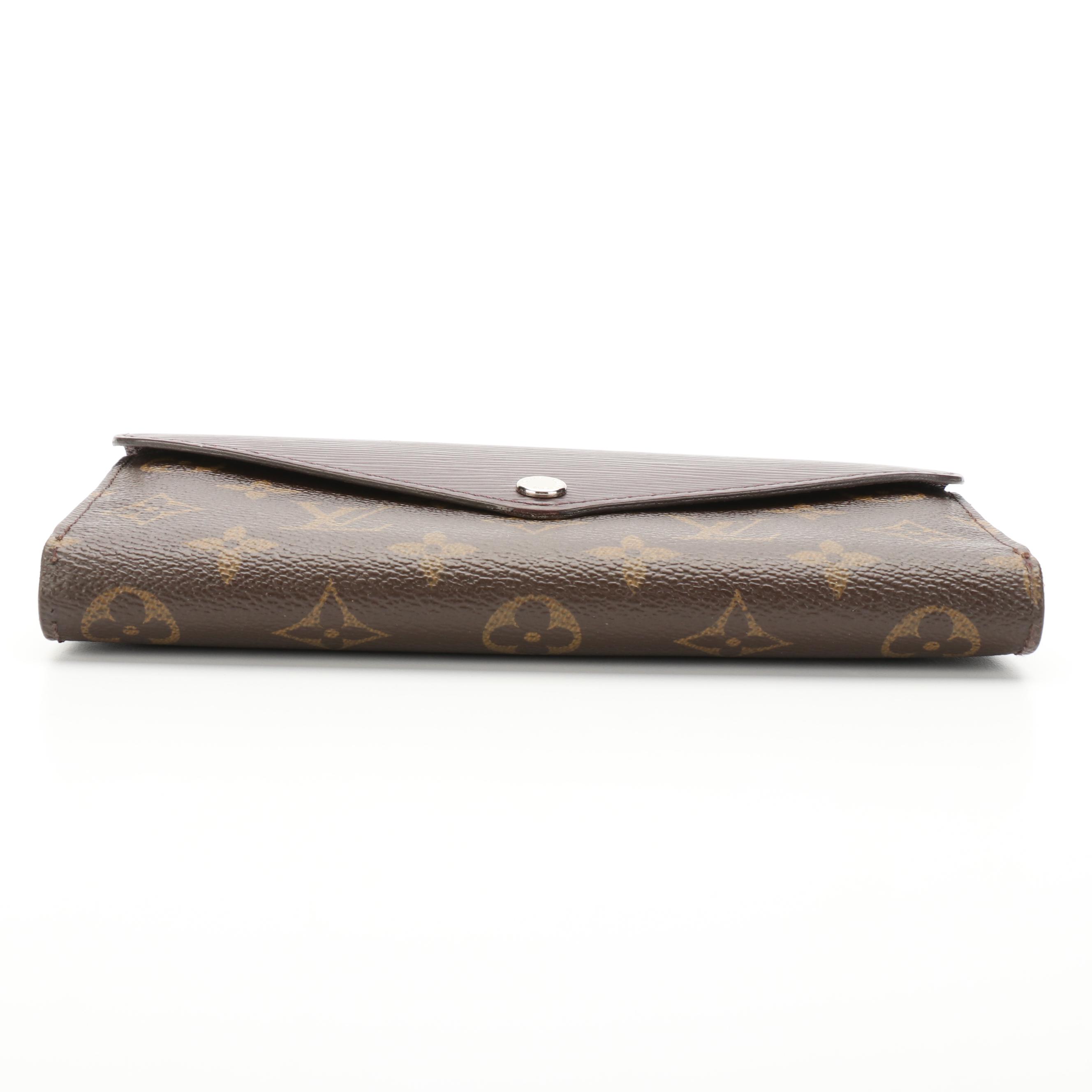 Louis Vuitton Marie-Lou Long Wallet in Epi Leather and Monogram Canvas