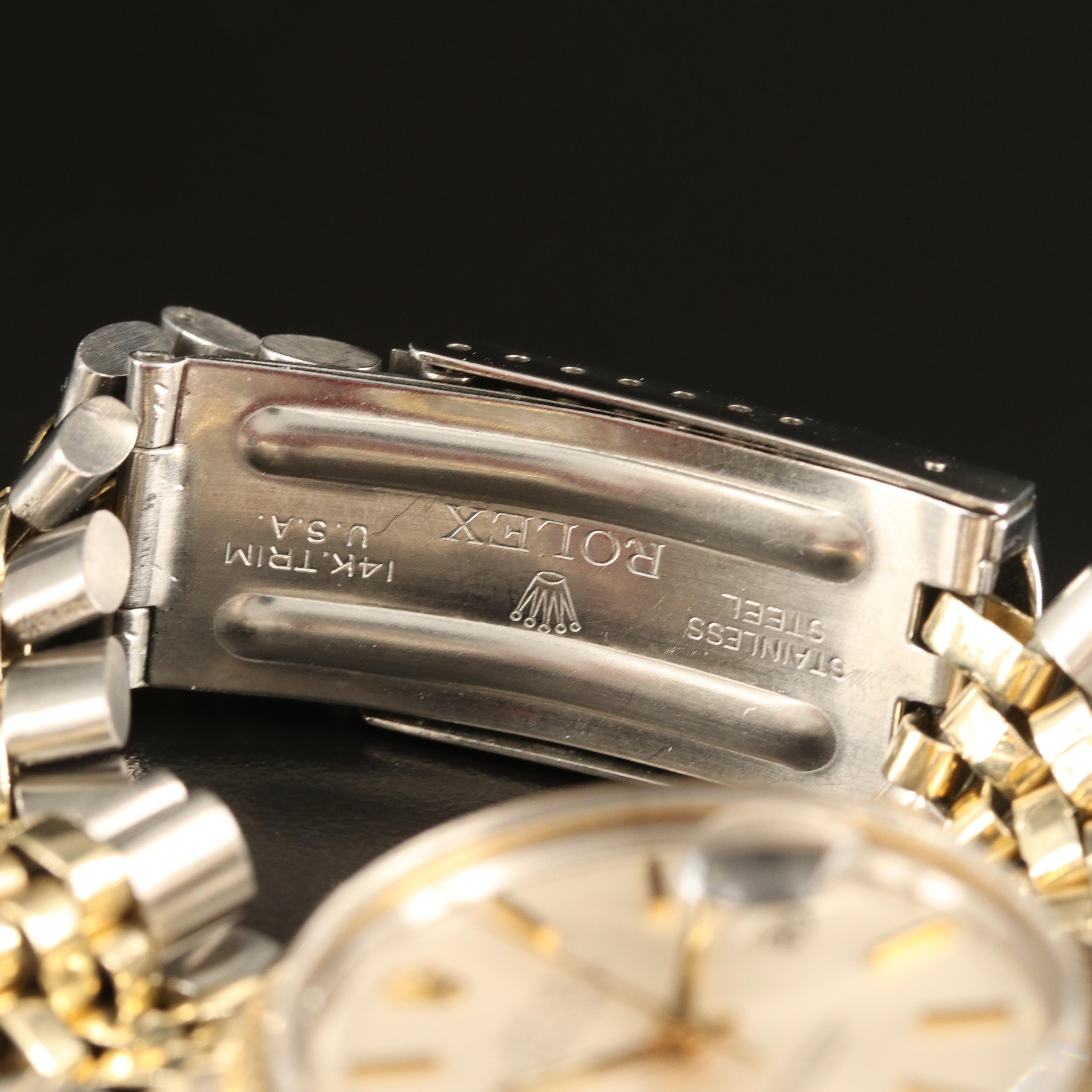 Rolex Oyster Perpetual Datejust 14K and Stainless Steel Watch