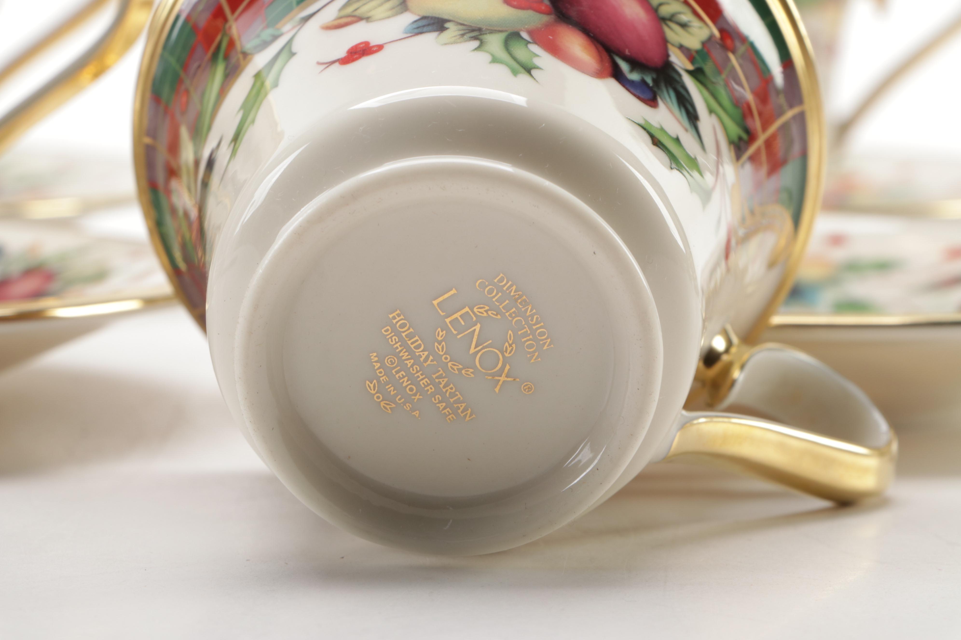 Lenox "Holiday Tartan" Bone China Dinnerware, 1999–2013