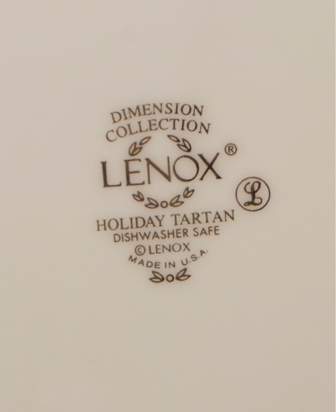 Lenox "Holiday Tartan" Bone China Dinnerware, 1999–2013