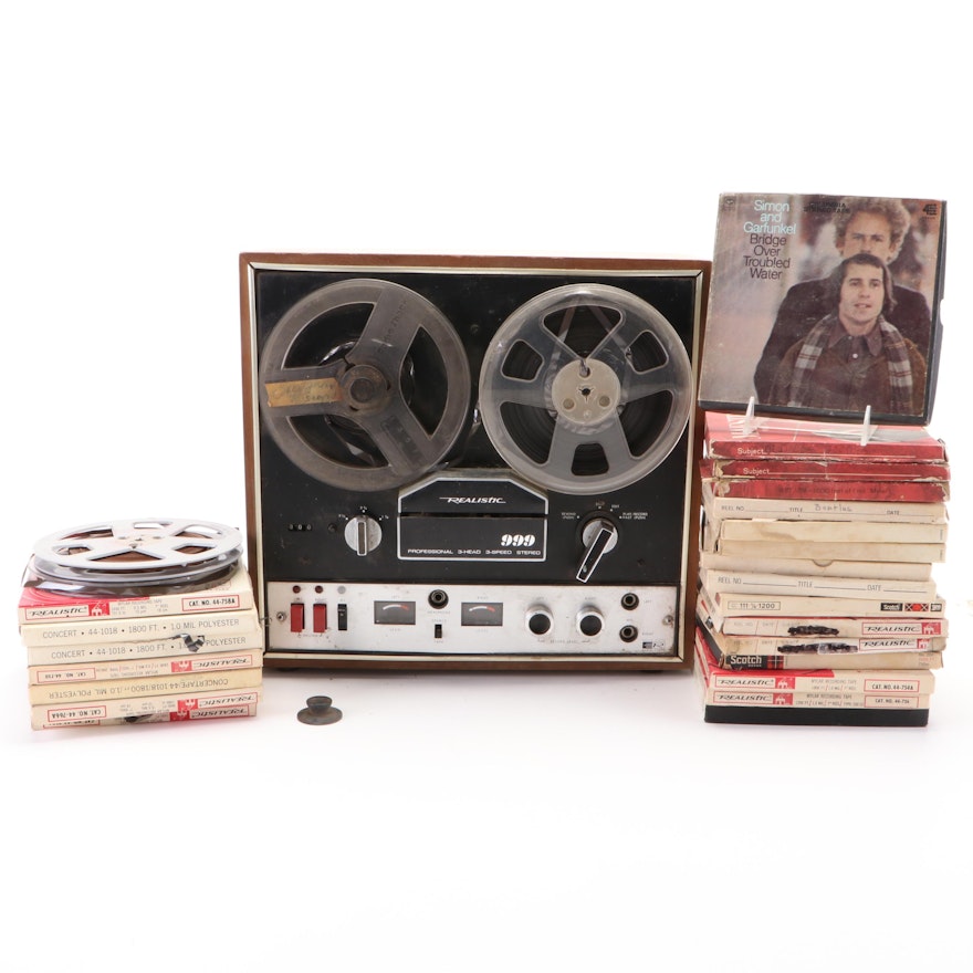 Radio Shack Realistic Professional Reel to Reel Tape Recorder Player, 7" Reels