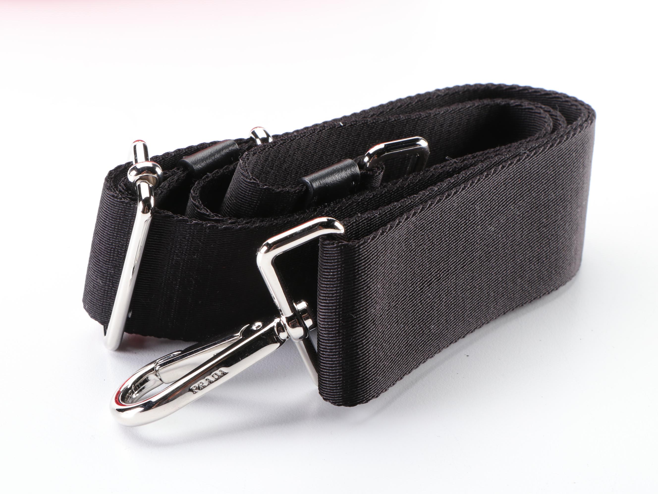 Prada Tessuto Nylon and Leather Zip Pocket Handbag in Red/Black