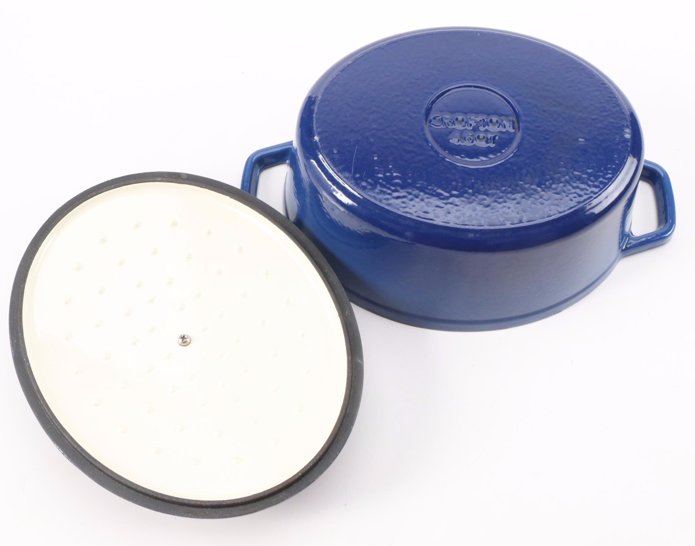 Crofton Enameled Cast Iron Dutch Oven with Individual Casserole