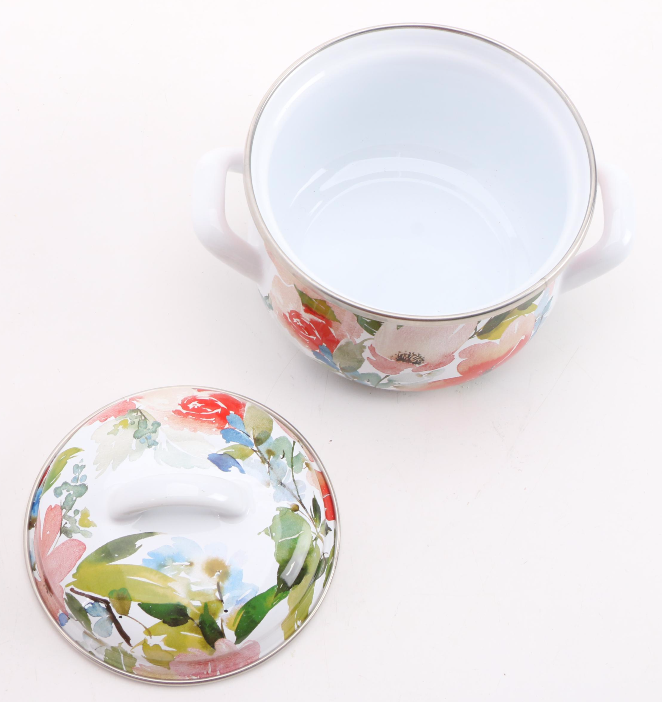 Crofton Enameled Cast Iron Dutch Oven with Individual Casserole