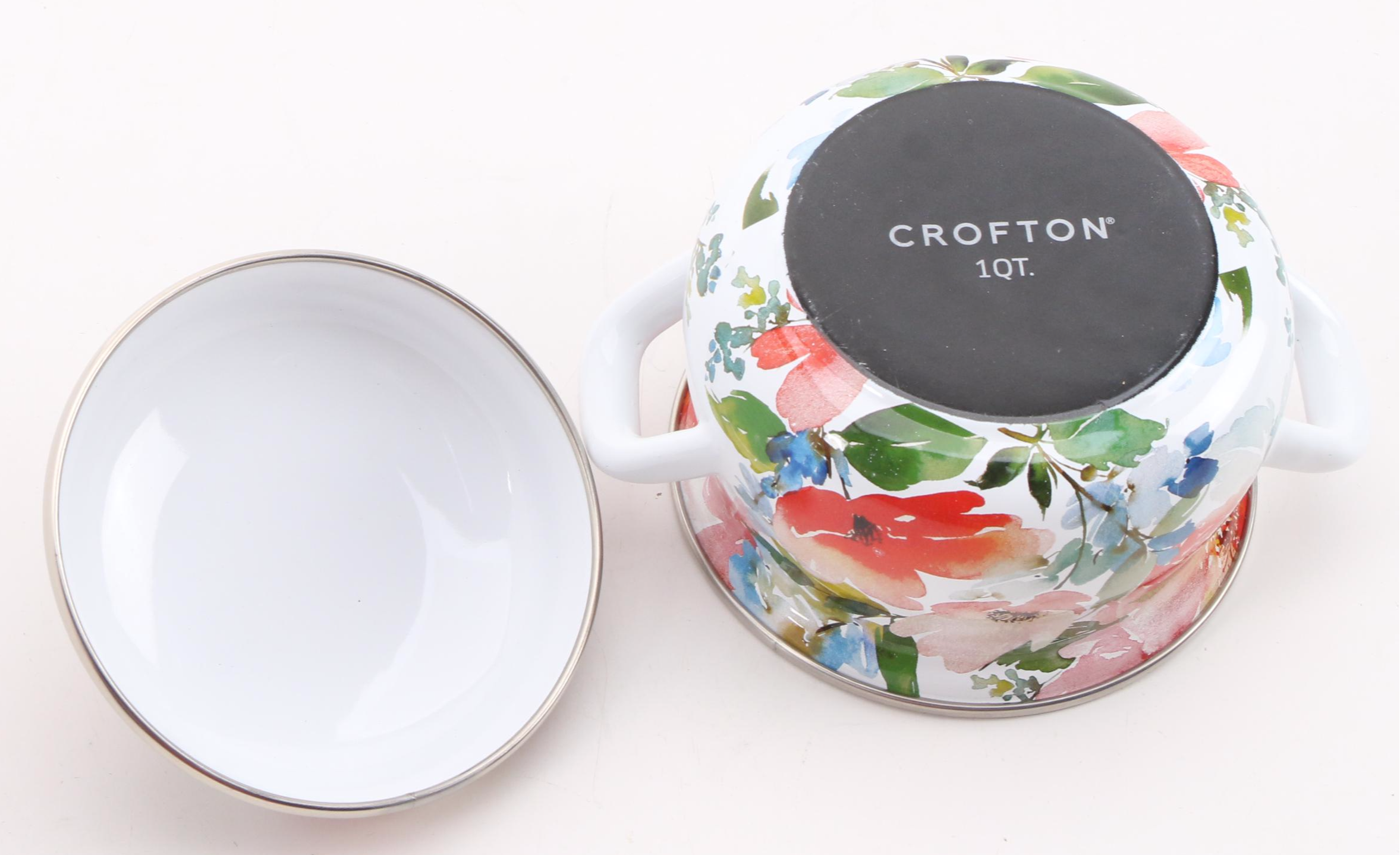 Crofton Enameled Cast Iron Dutch Oven with Individual Casserole