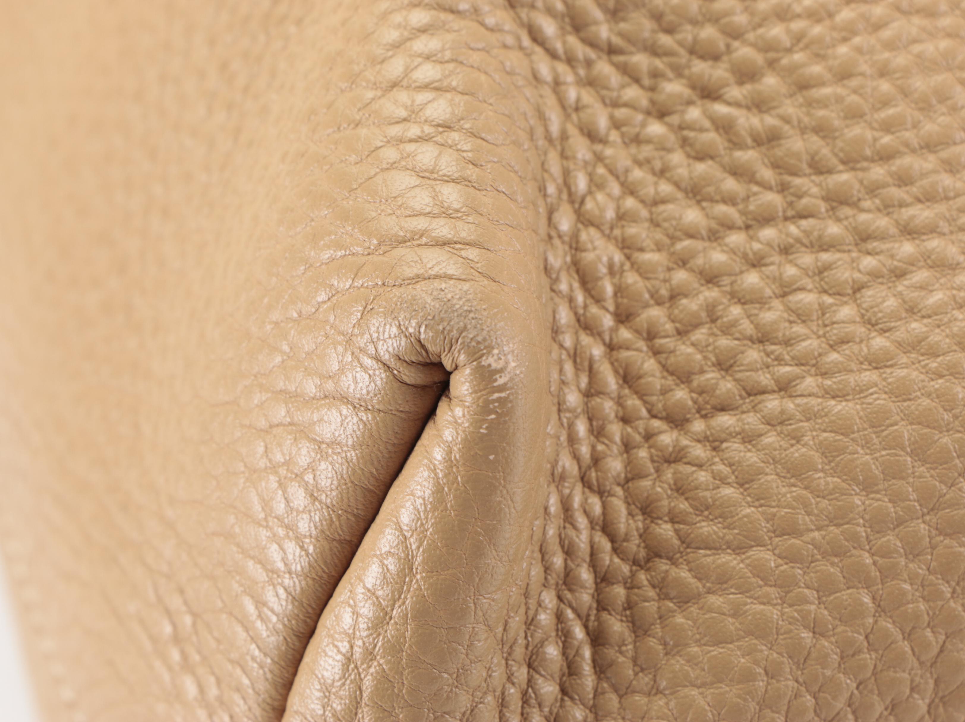 Prada Two-Way Tote Bag in Vitello Daino Grained Leather with Strap