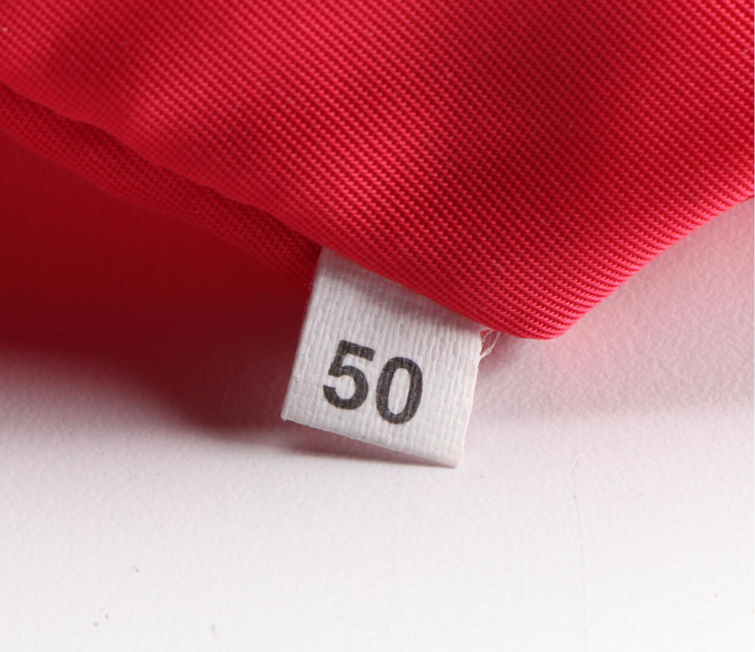 Prada Red Satin Tote with Acrylic Handle