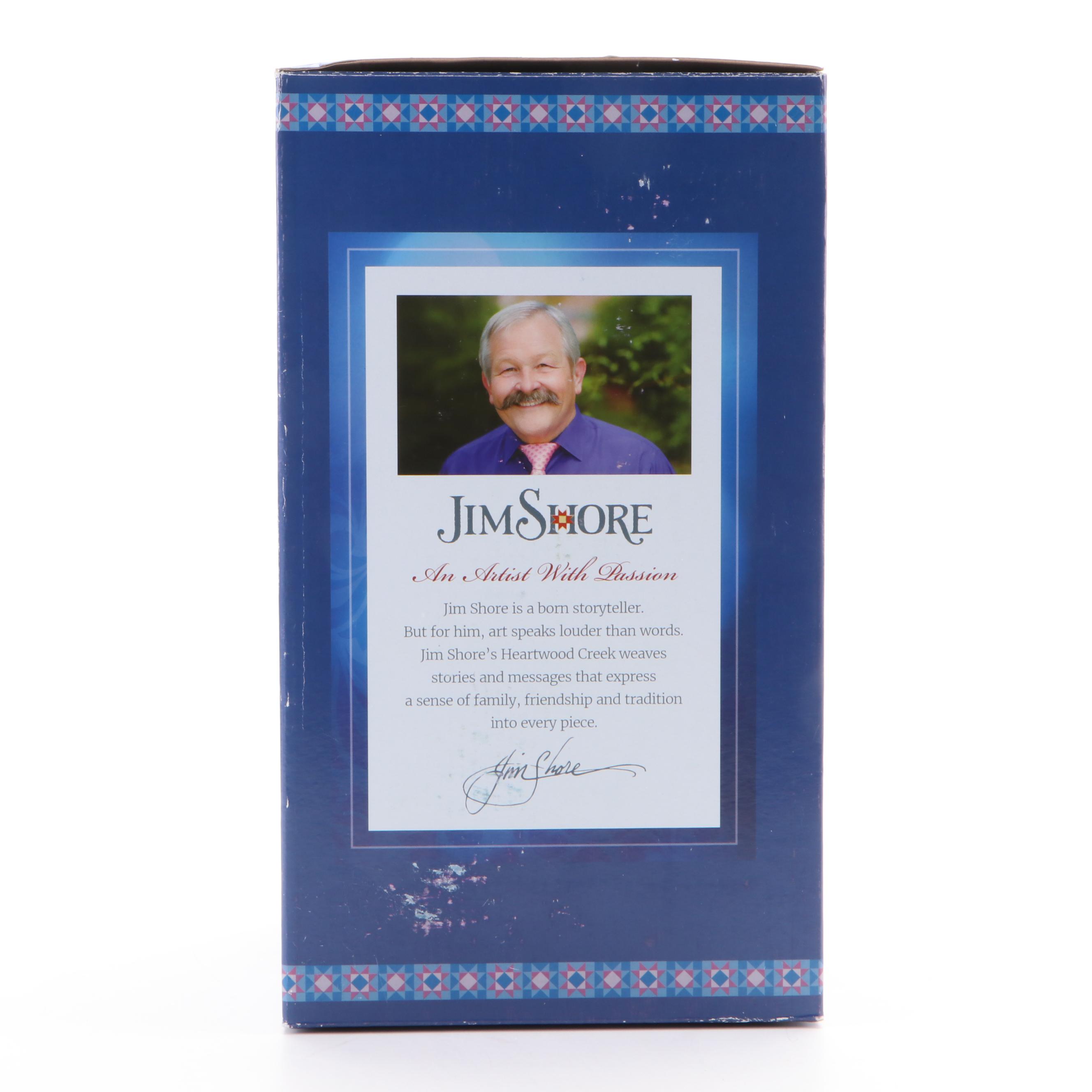 Jim Shore Illuminated Resin Santa Figurine with Romans Musical Figurines